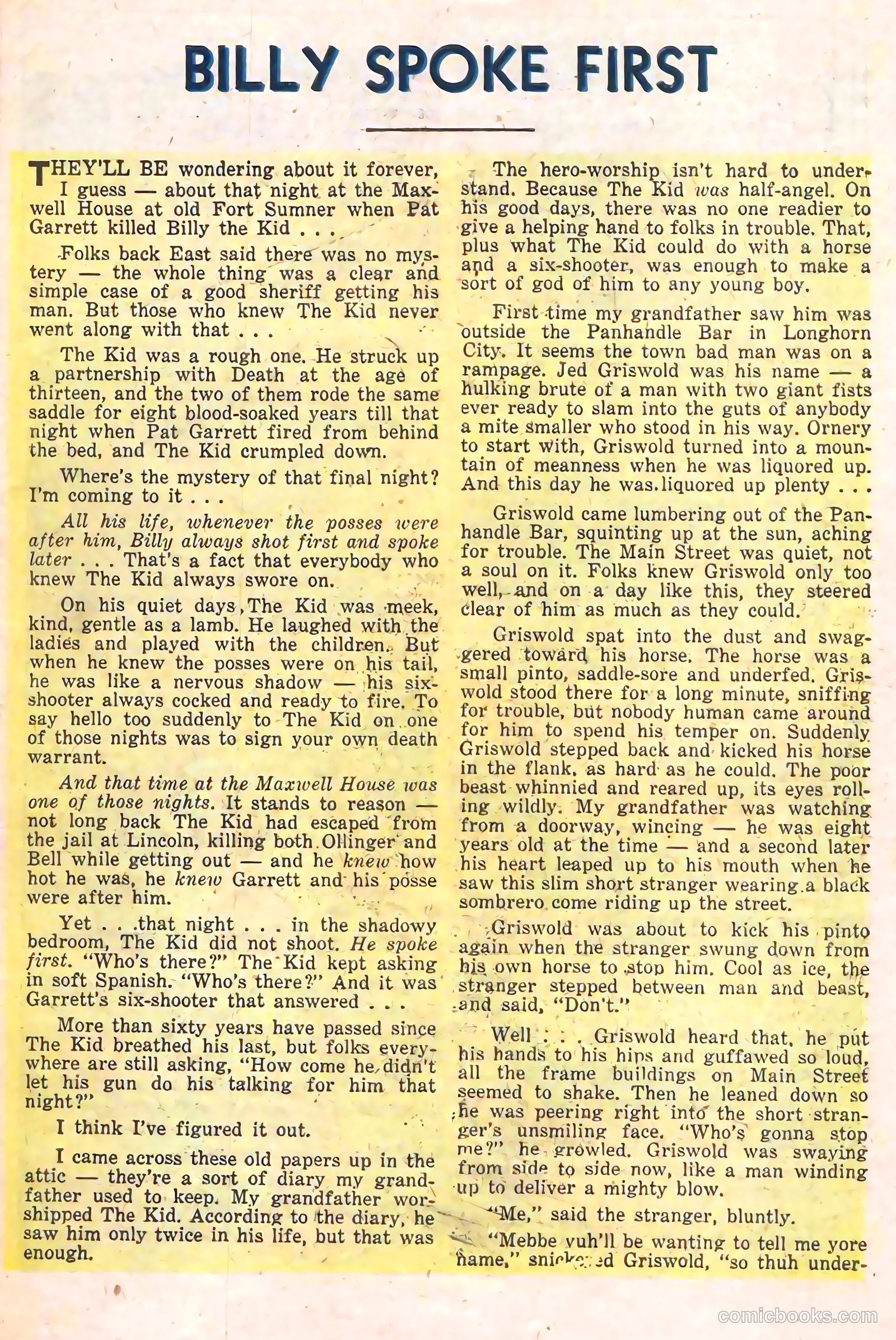 Billy the Kid Adventure Magazine #15 (1953) — page 32 of 36