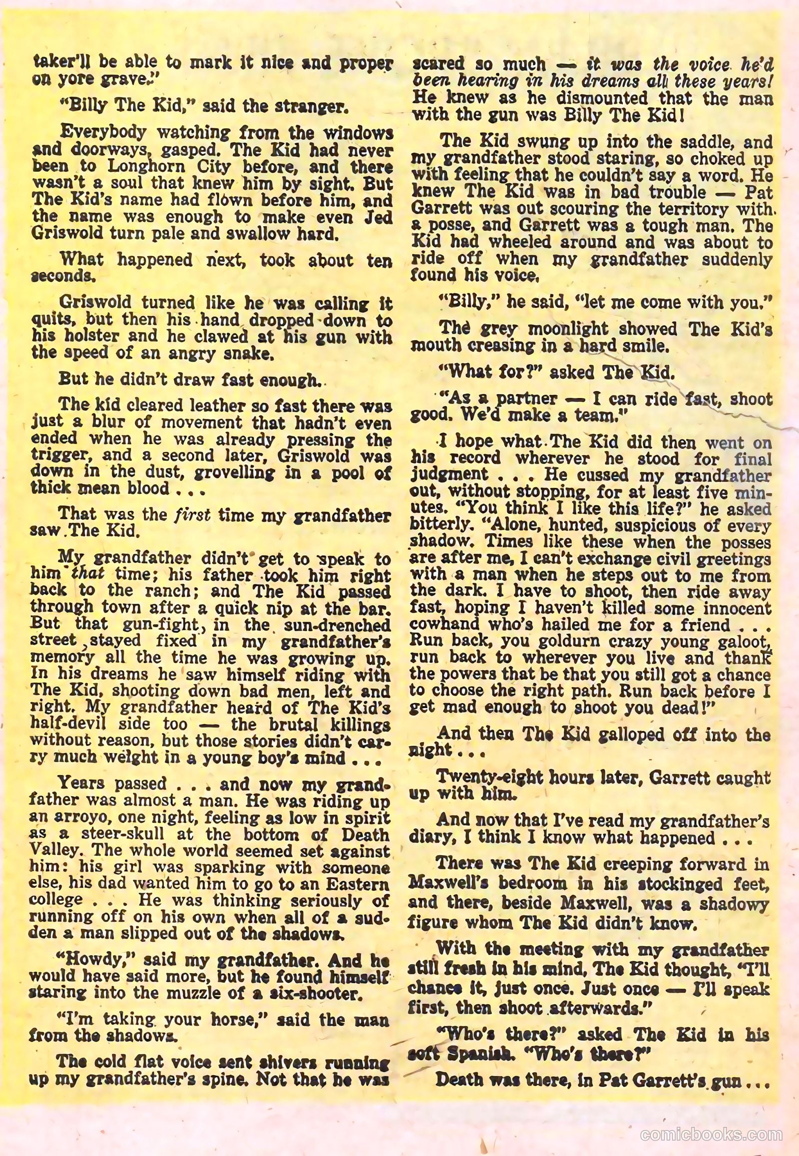 Billy the Kid Adventure Magazine #15 (1953) — page 33 of 36