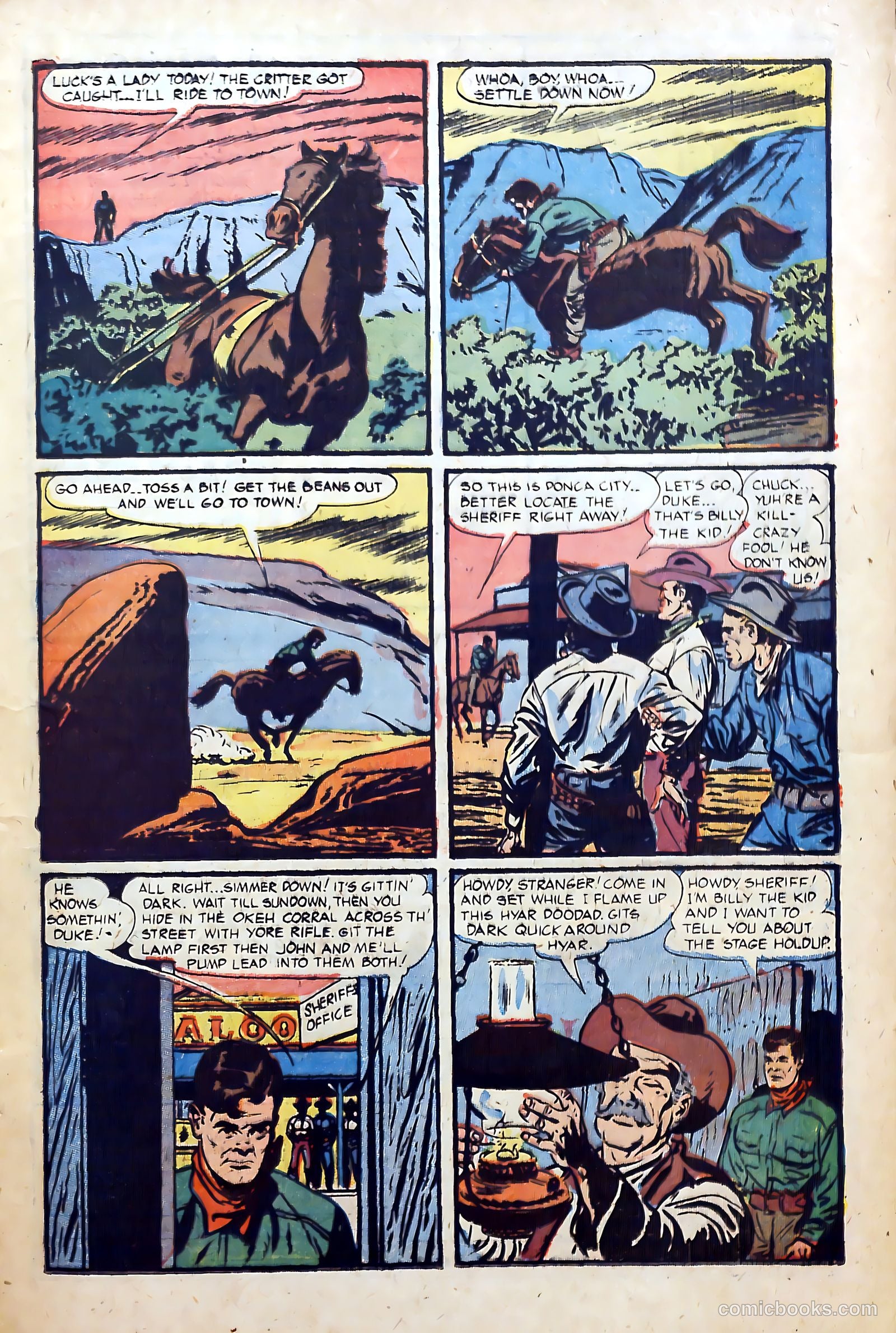 Billy the Kid Adventure Magazine #19 (1953) — page 17 of 36