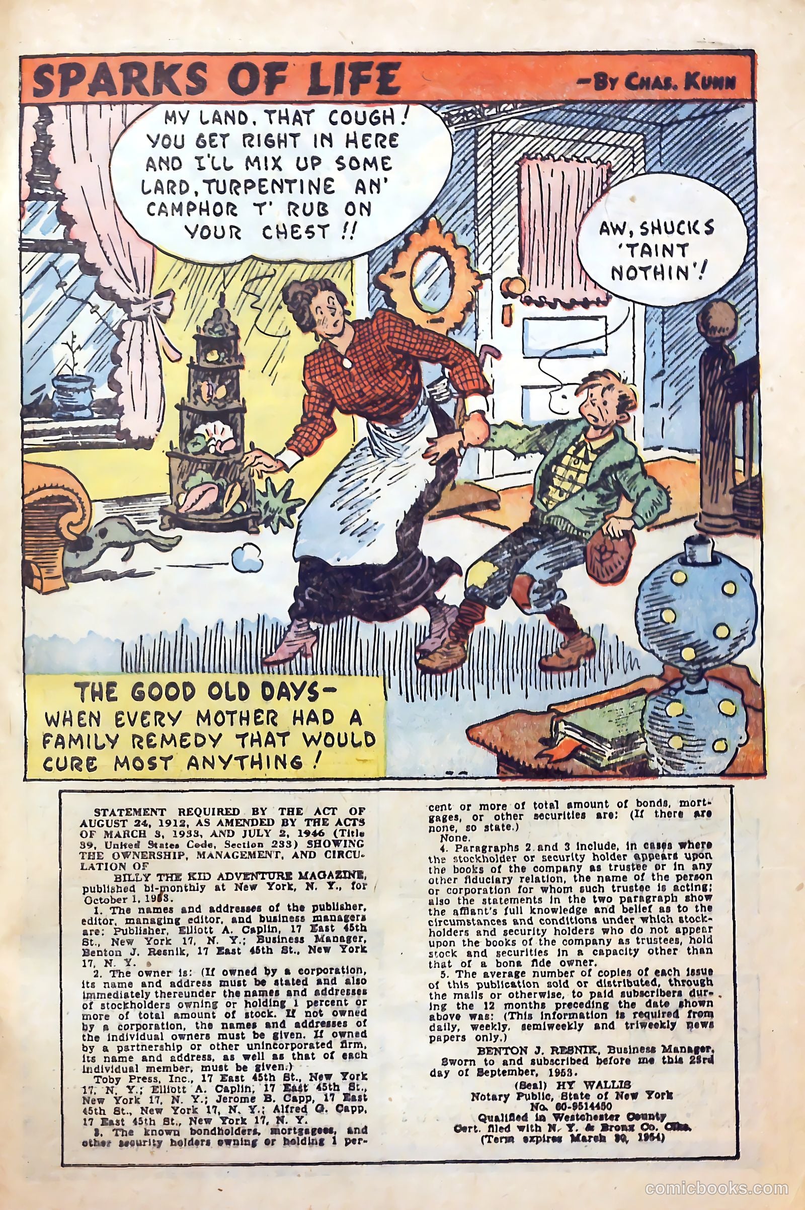 Billy the Kid Adventure Magazine #21 (1954) — page 33 of 36