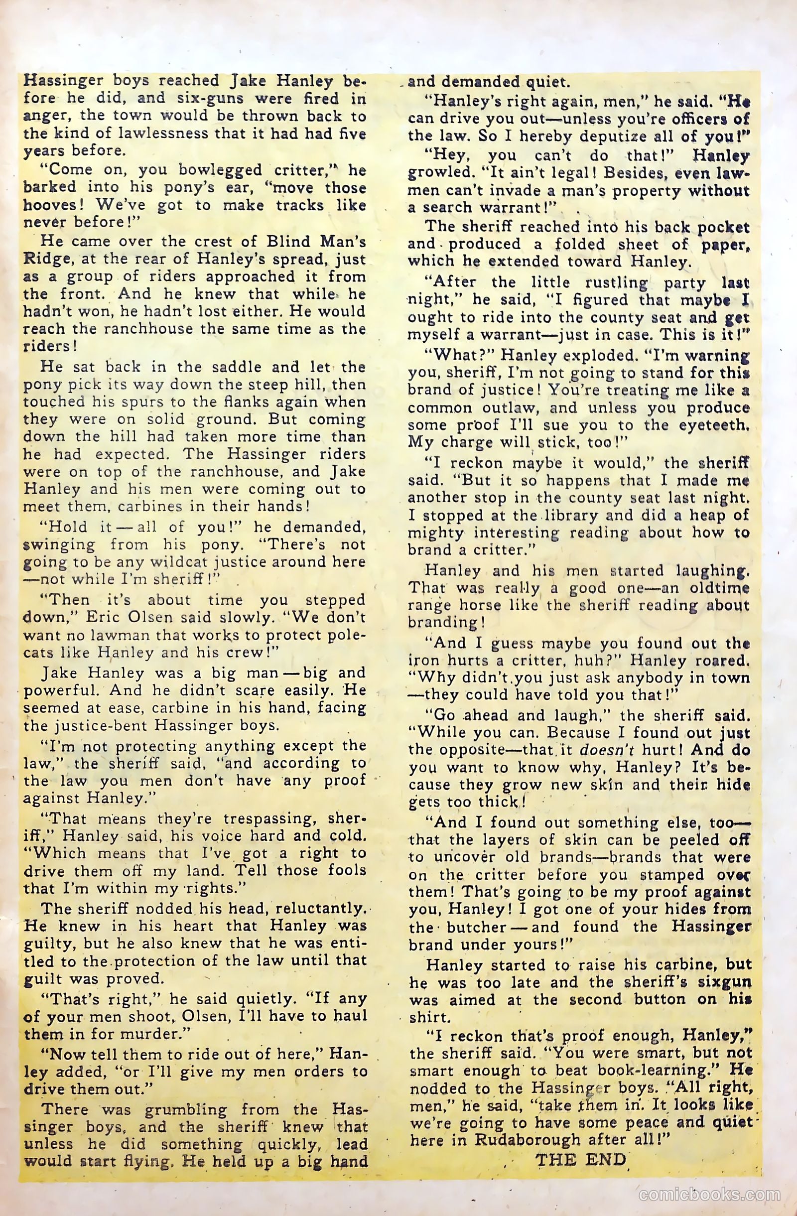 Billy the Kid Adventure Magazine #25 (1954) — page 33 of 36