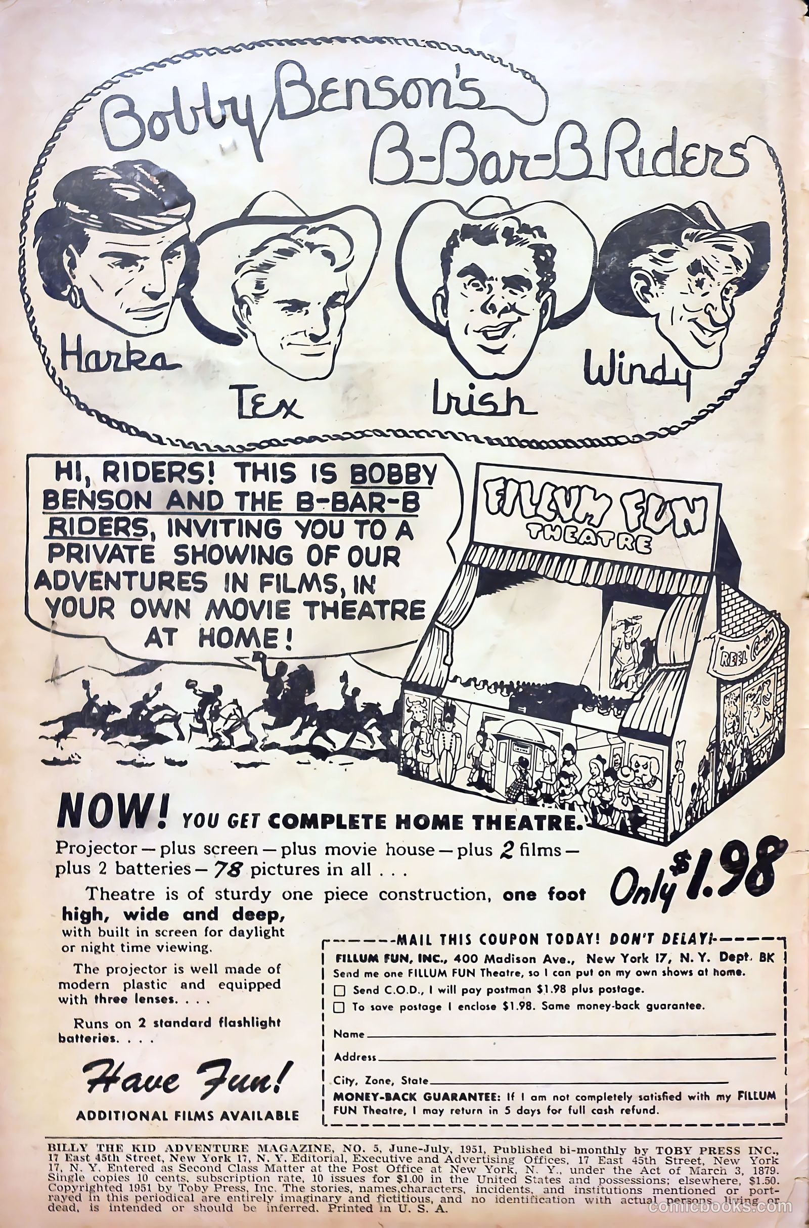 Billy the Kid Adventure Magazine #5 (1951) — page 2 of 36