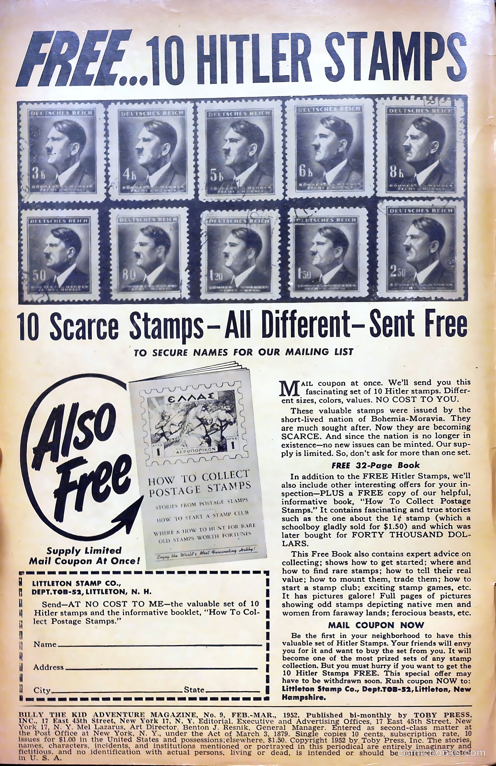 Billy the Kid Adventure Magazine #9 (1952) — page 2 of 36