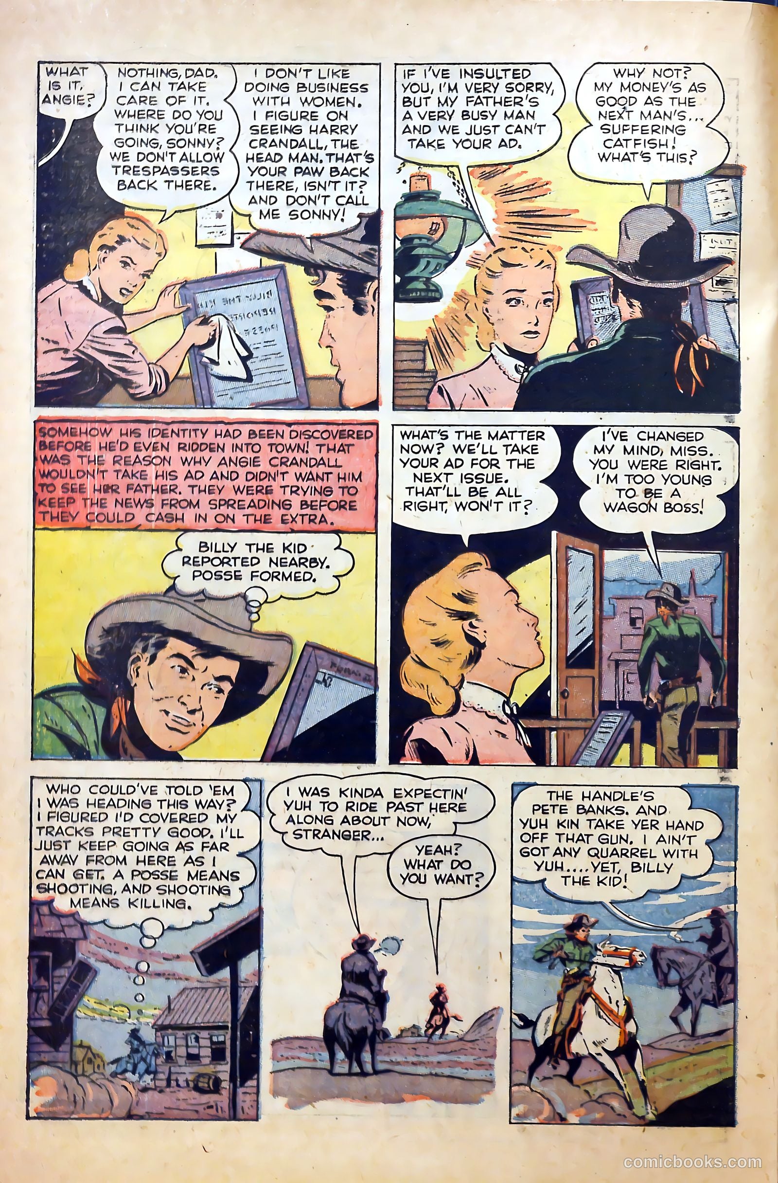 Billy the Kid Adventure Magazine #9 (1952) — page 20 of 36