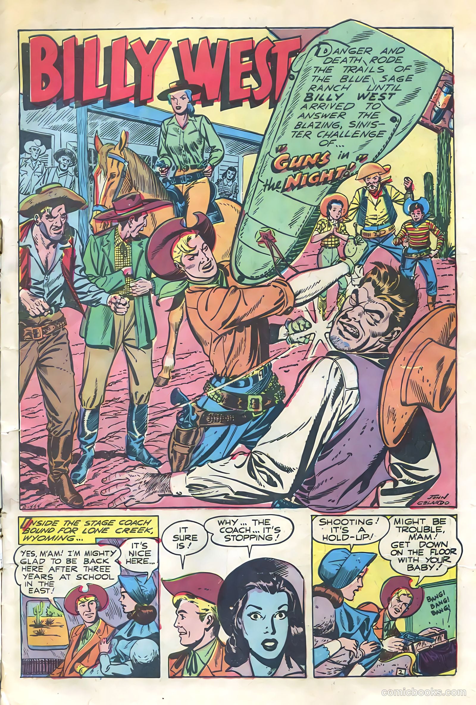 Billy West #1 (1949) — page 3 of 36
