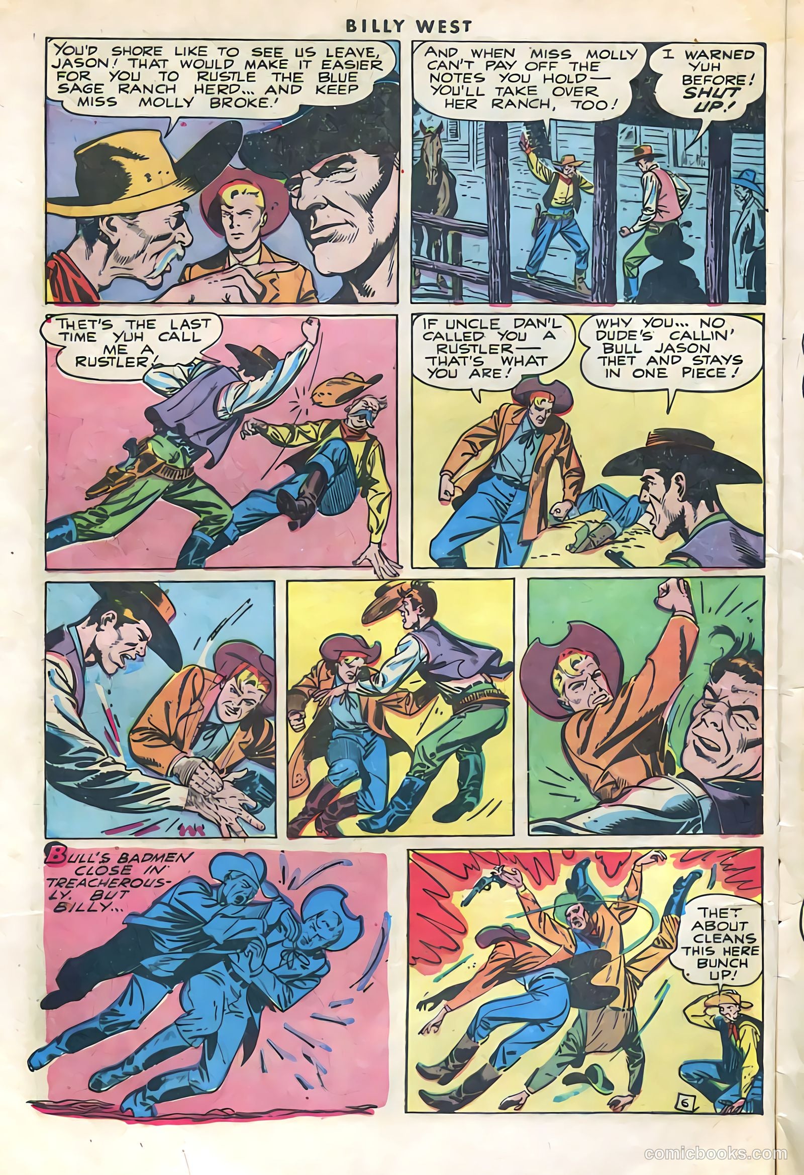 Billy West #1 (1949) — page 8 of 36