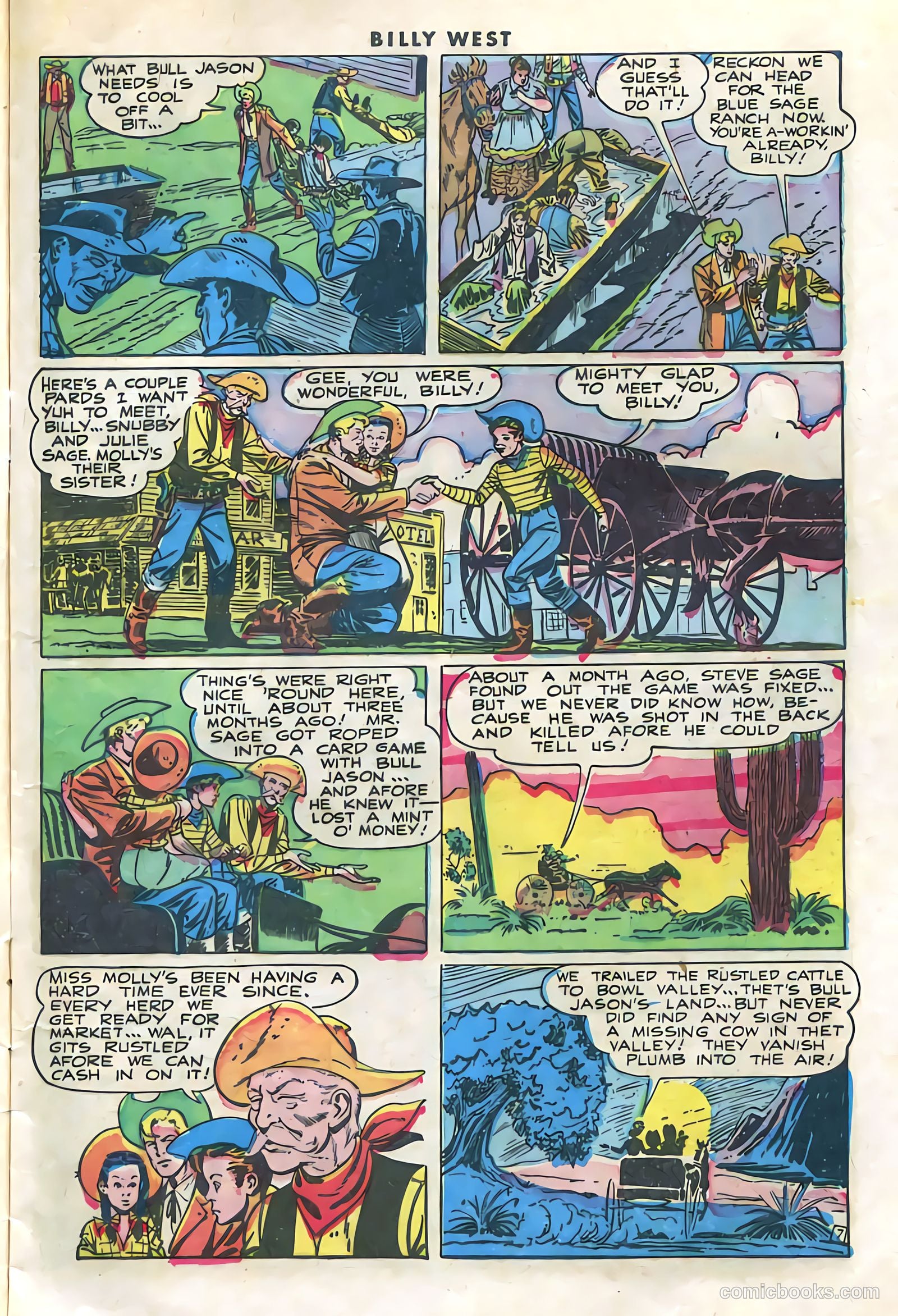 Billy West #1 (1949) — page 9 of 36