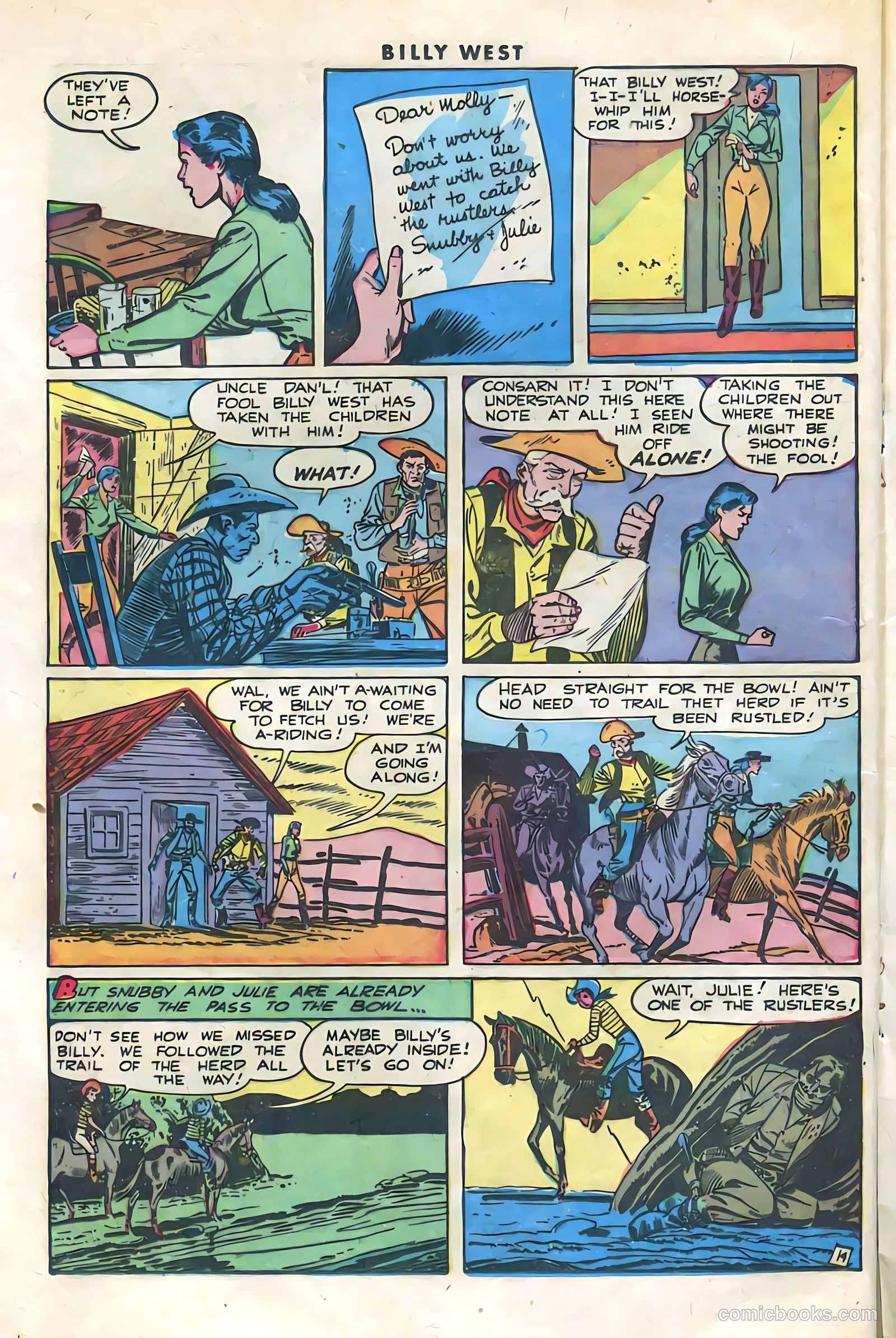 Billy West #1 (1949) — page 16 of 36