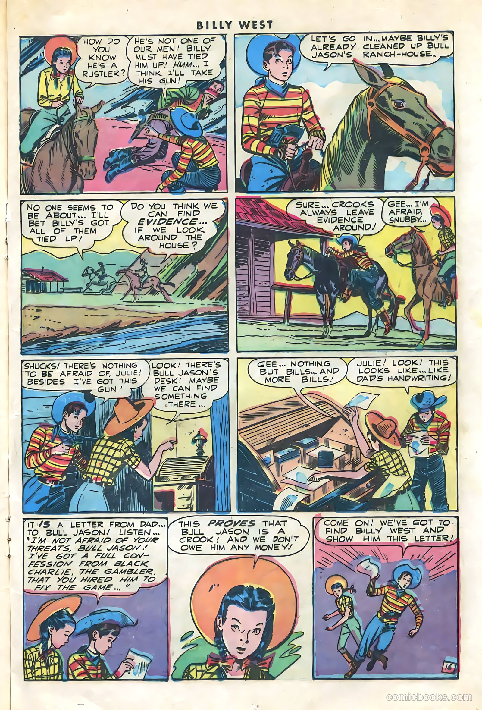 Billy West #1 (1949) — page 17 of 36