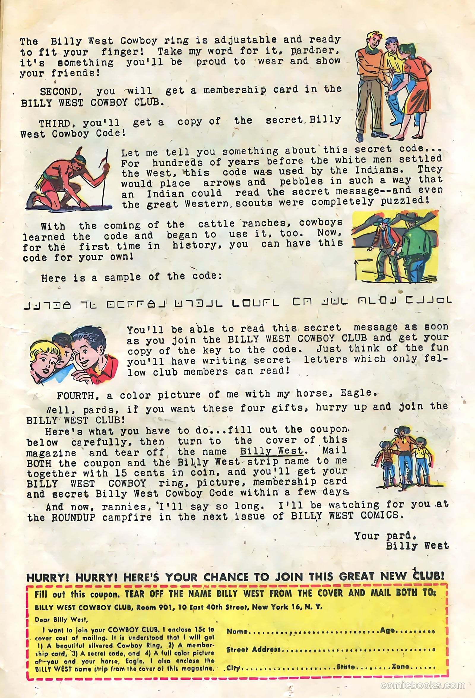 Billy West #1 (1949) — page 25 of 36