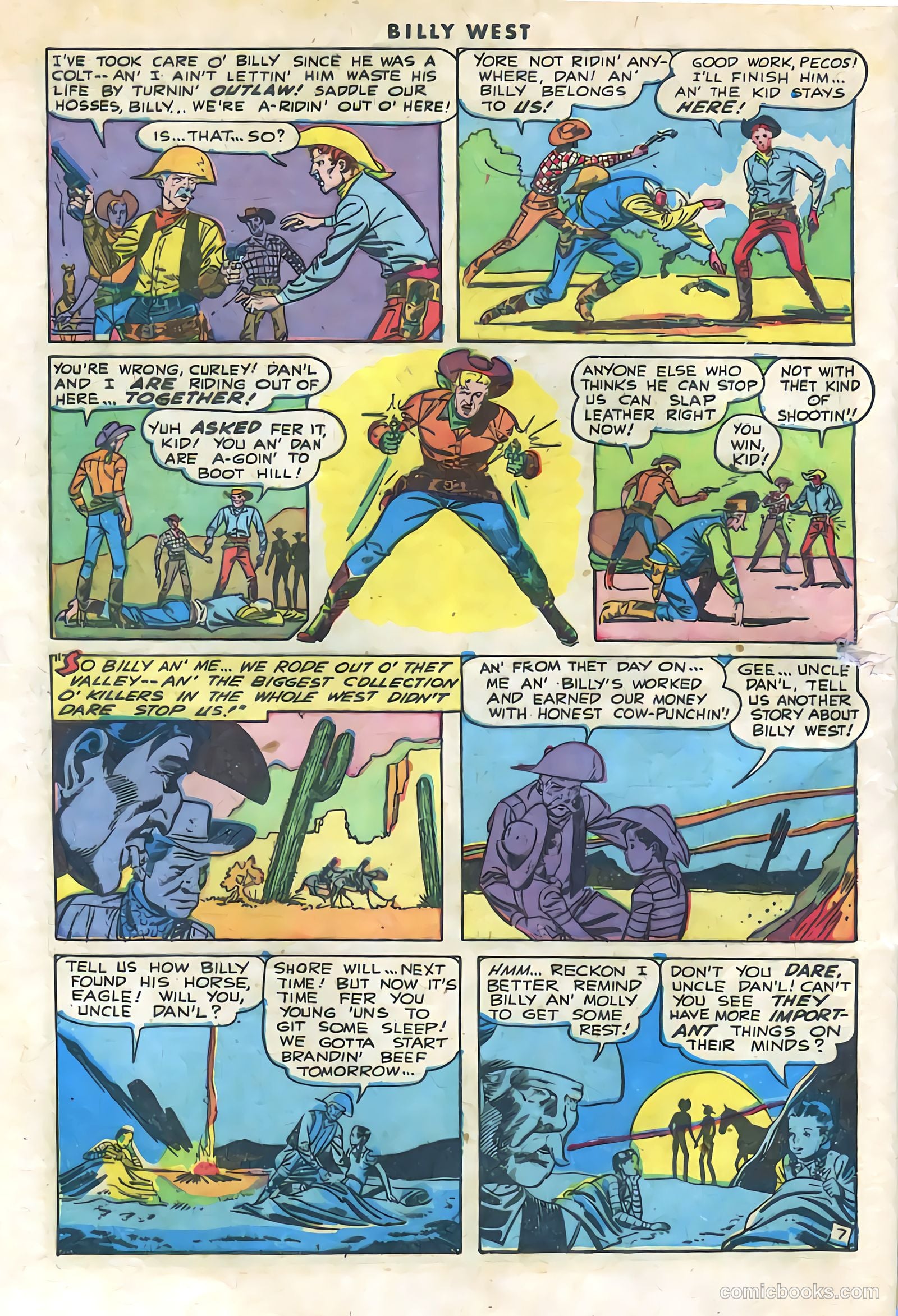 Billy West #1 (1949) — page 32 of 36