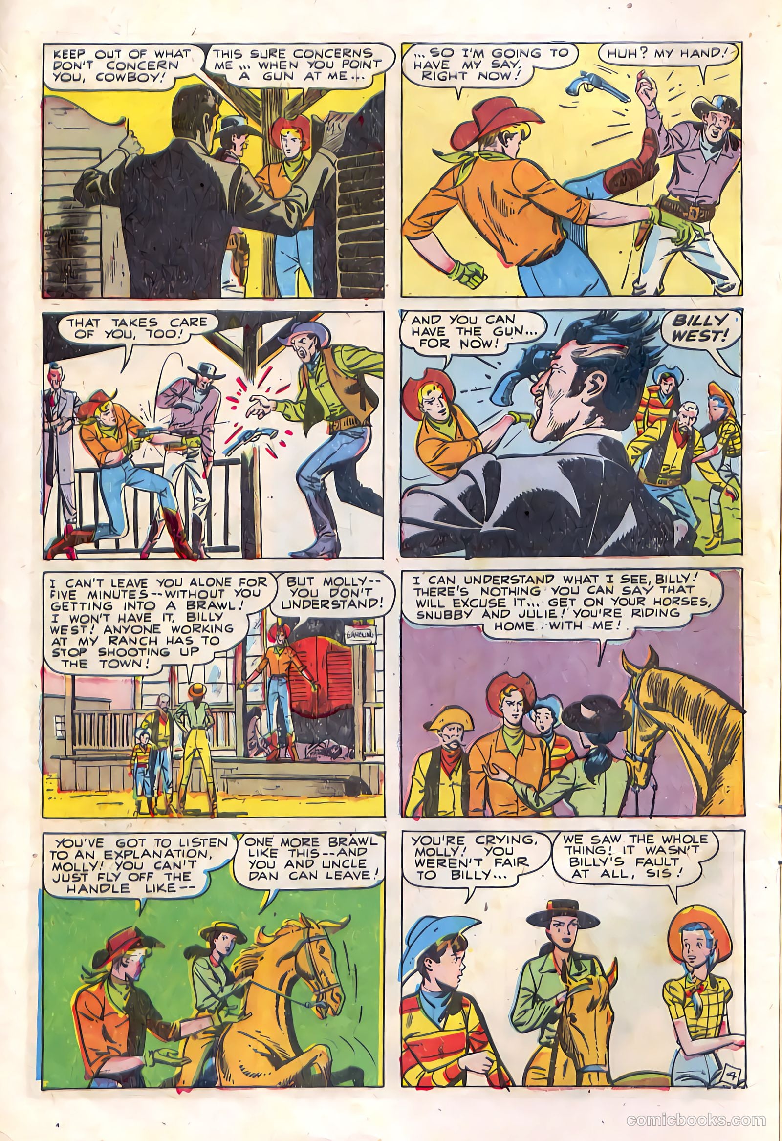 Billy West #3 (1949) — page 6 of 36