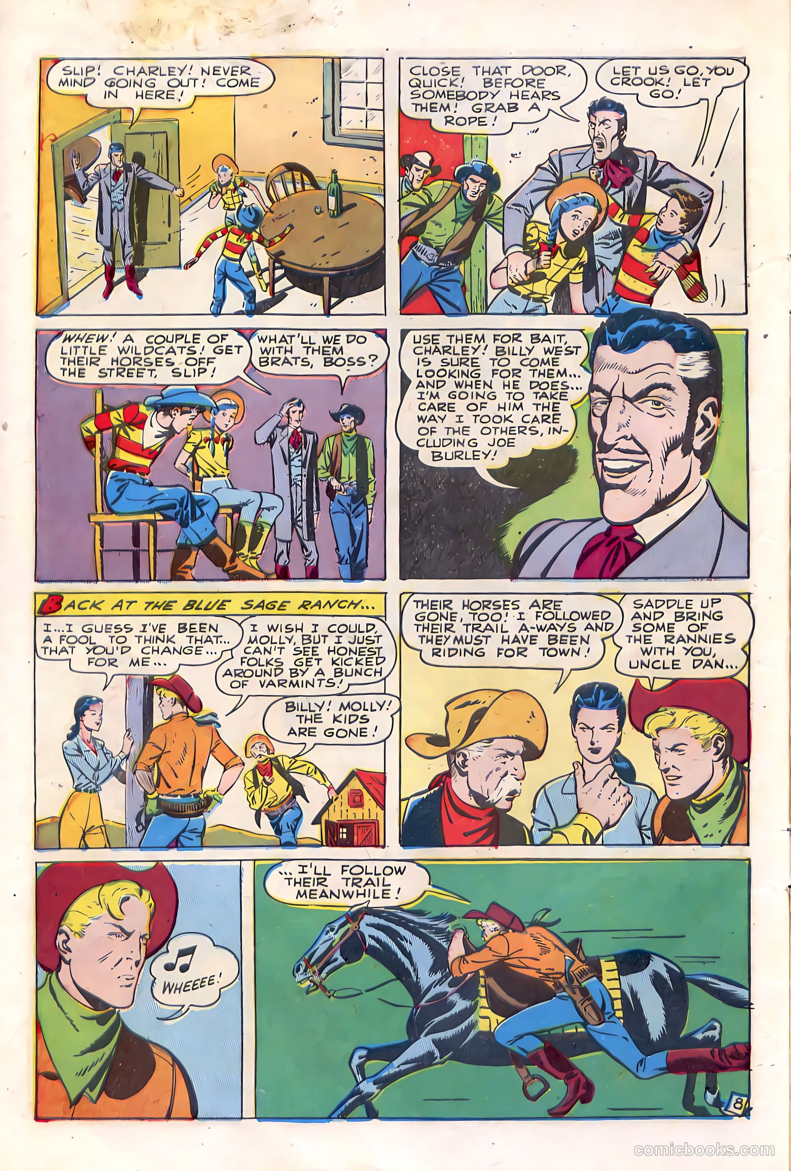 Billy West #3 (1949) — page 10 of 36