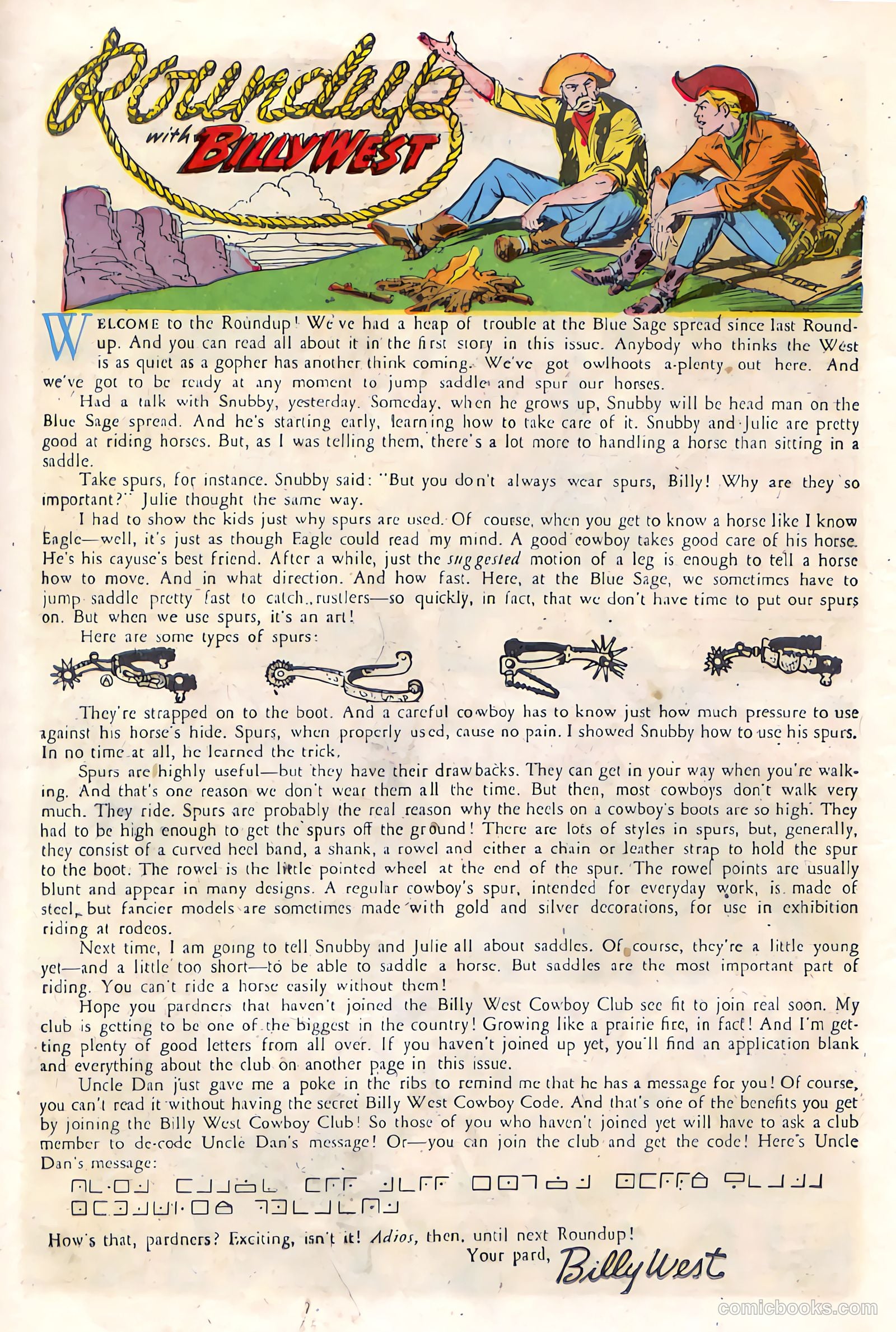 Billy West #3 (1949) — page 24 of 36