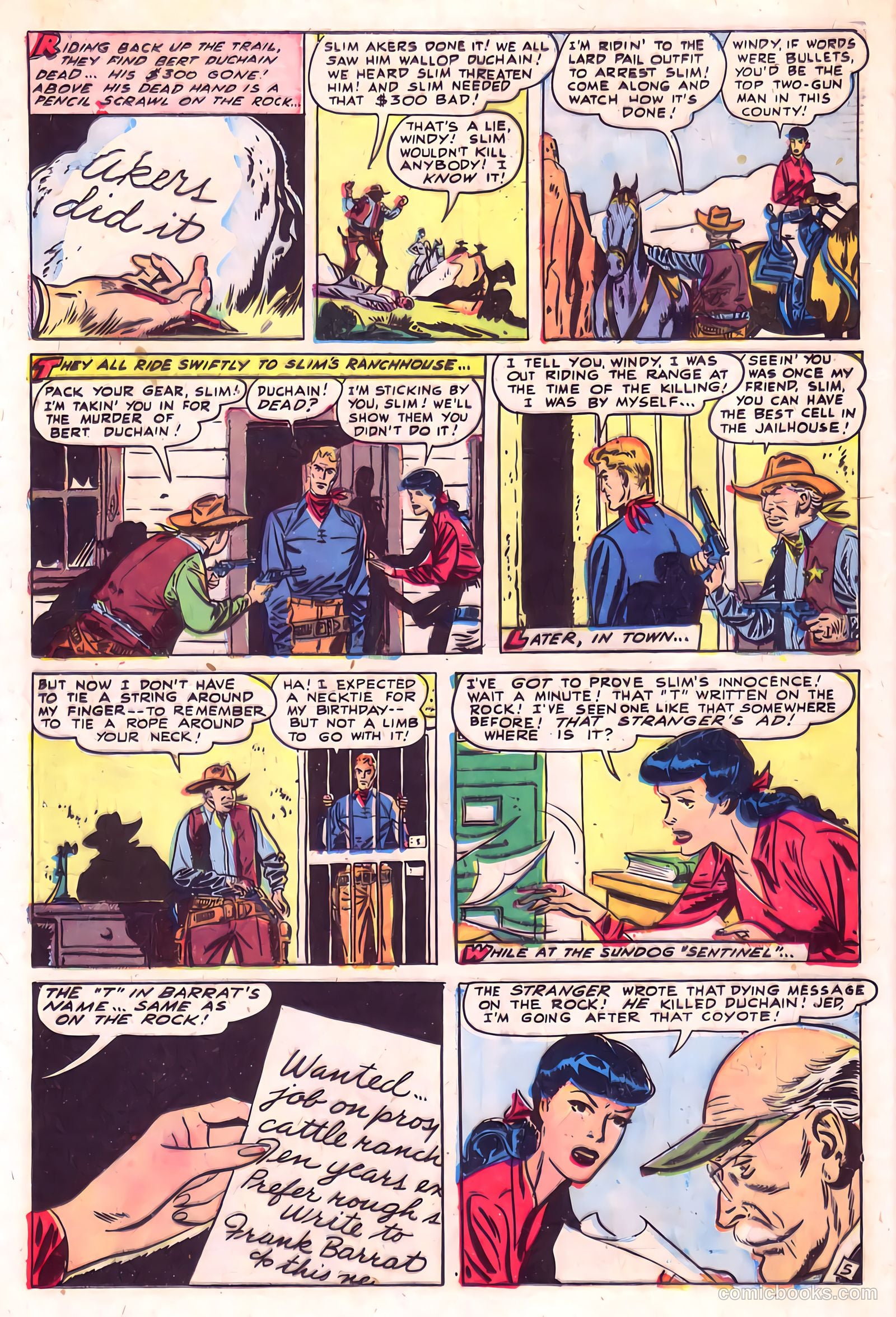 Billy West #4 (1949) — page 22 of 36