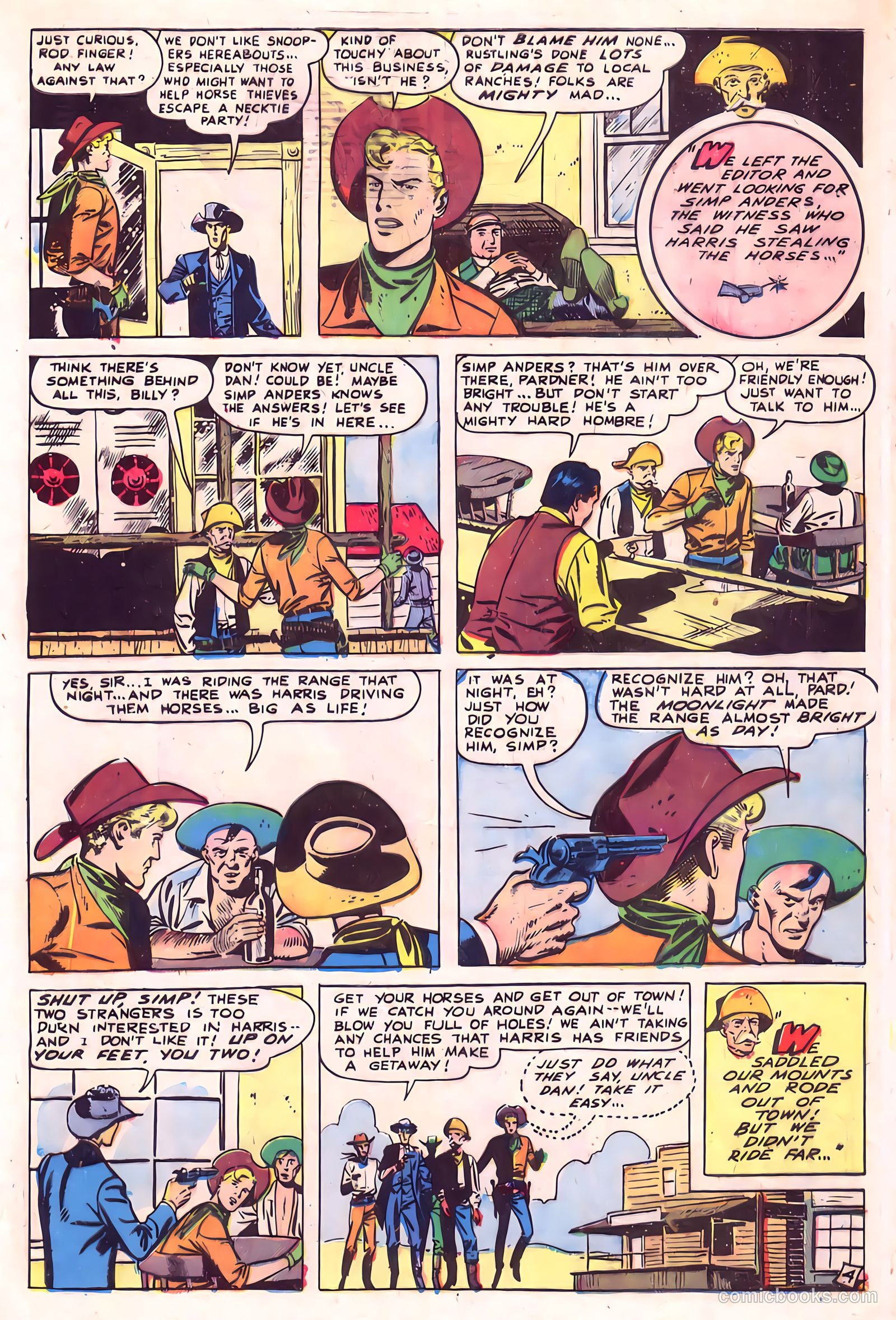 Billy West #4 (1949) — page 30 of 36