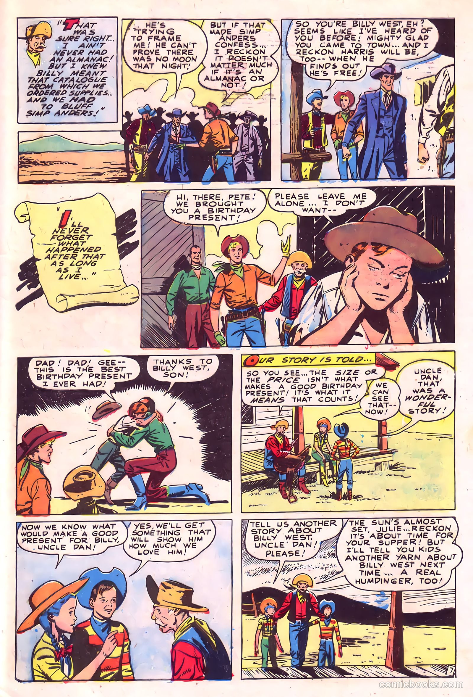 Billy West #4 (1949) — page 33 of 36