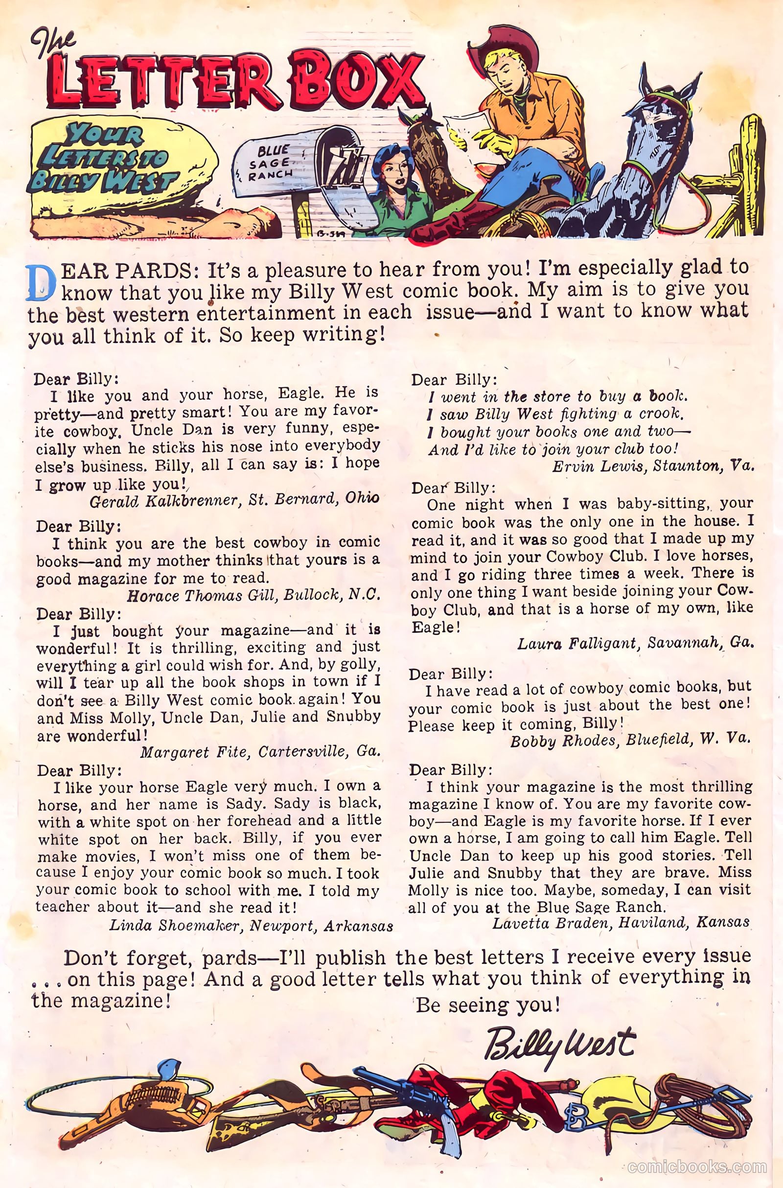 Billy West #4 (1949) — page 34 of 36