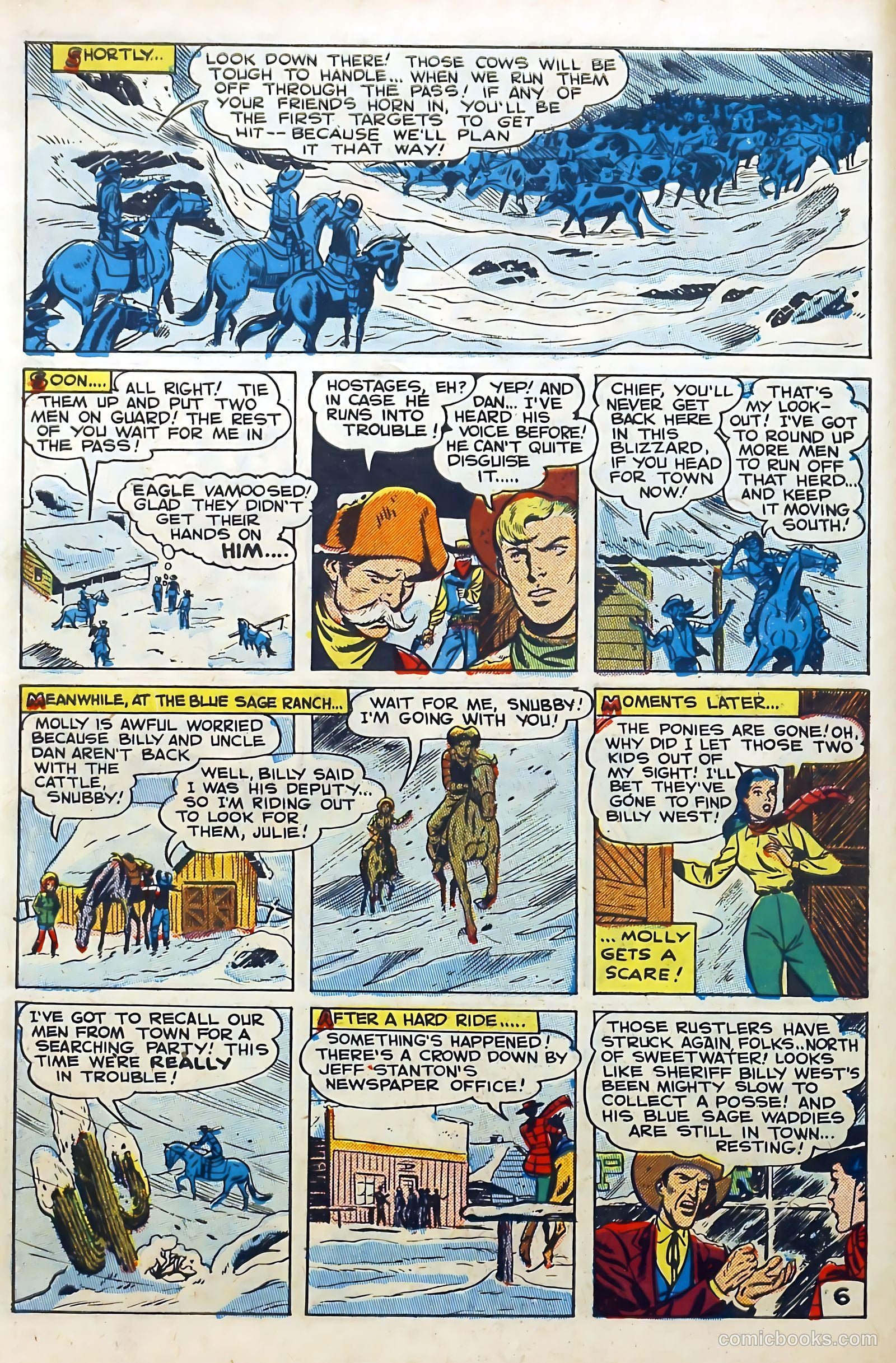 Billy West #5 (1950) — page 8 of 36