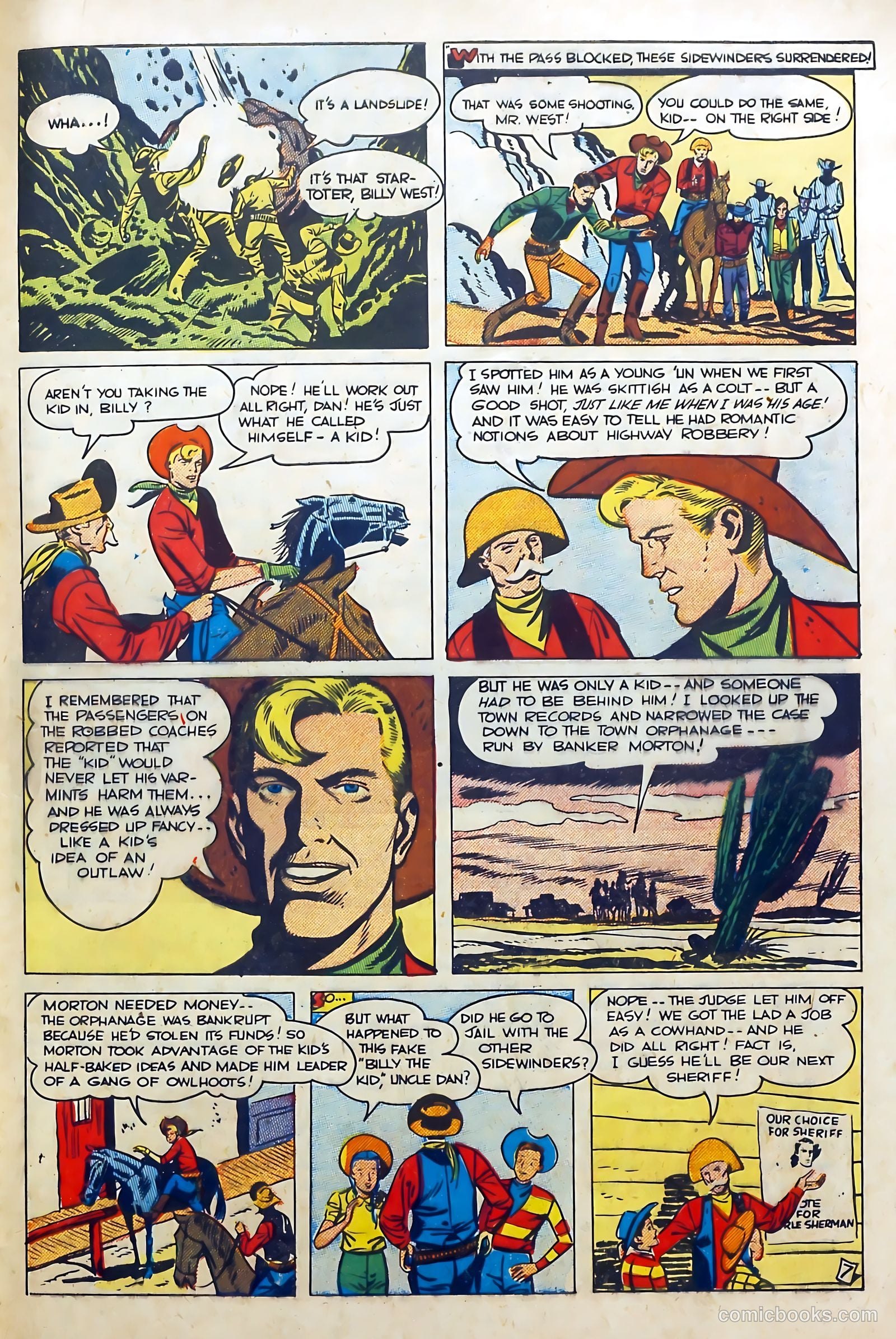 Billy West #5 (1950) — page 31 of 36