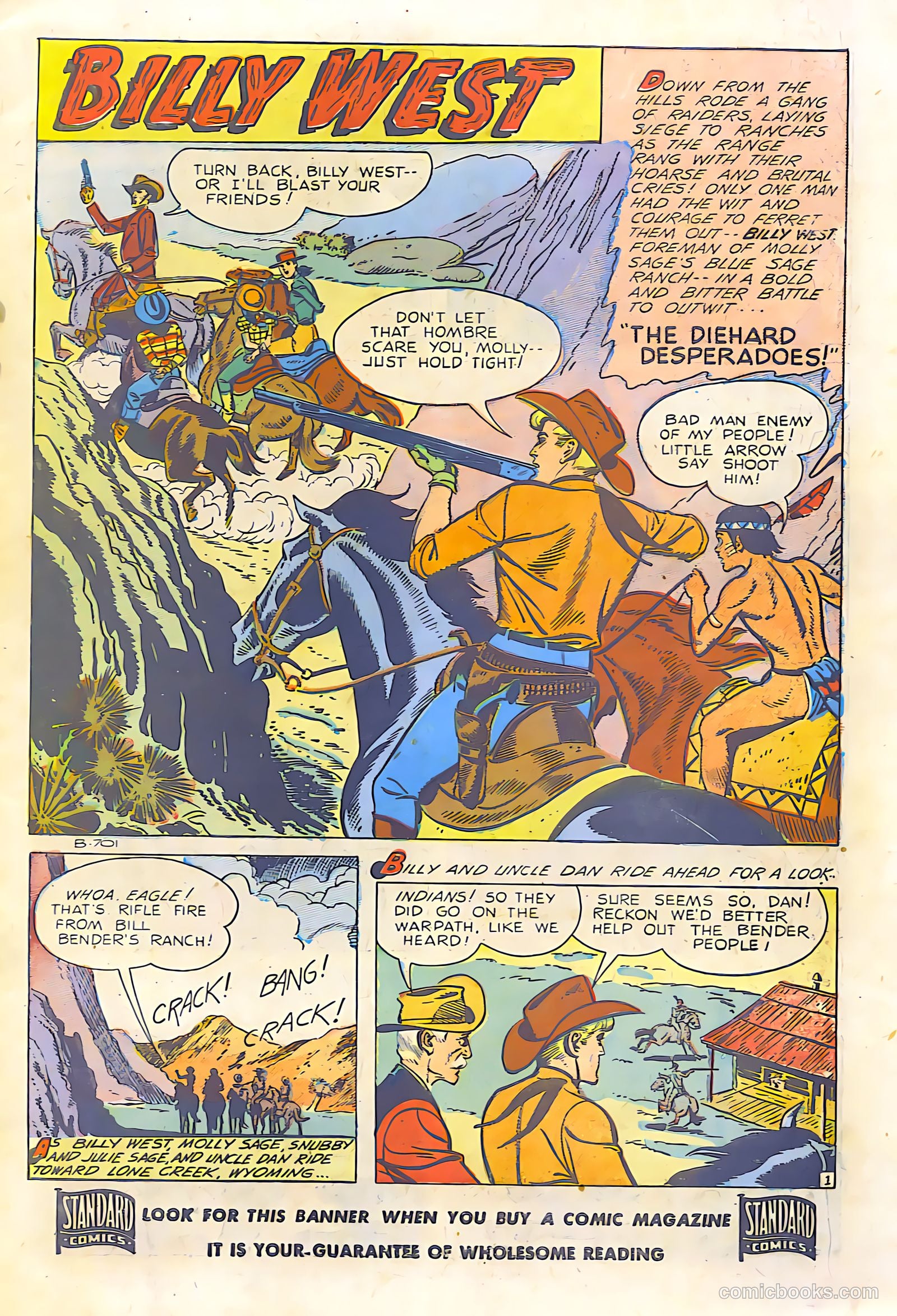 Billy West #6 (1950) — page 3 of 36
