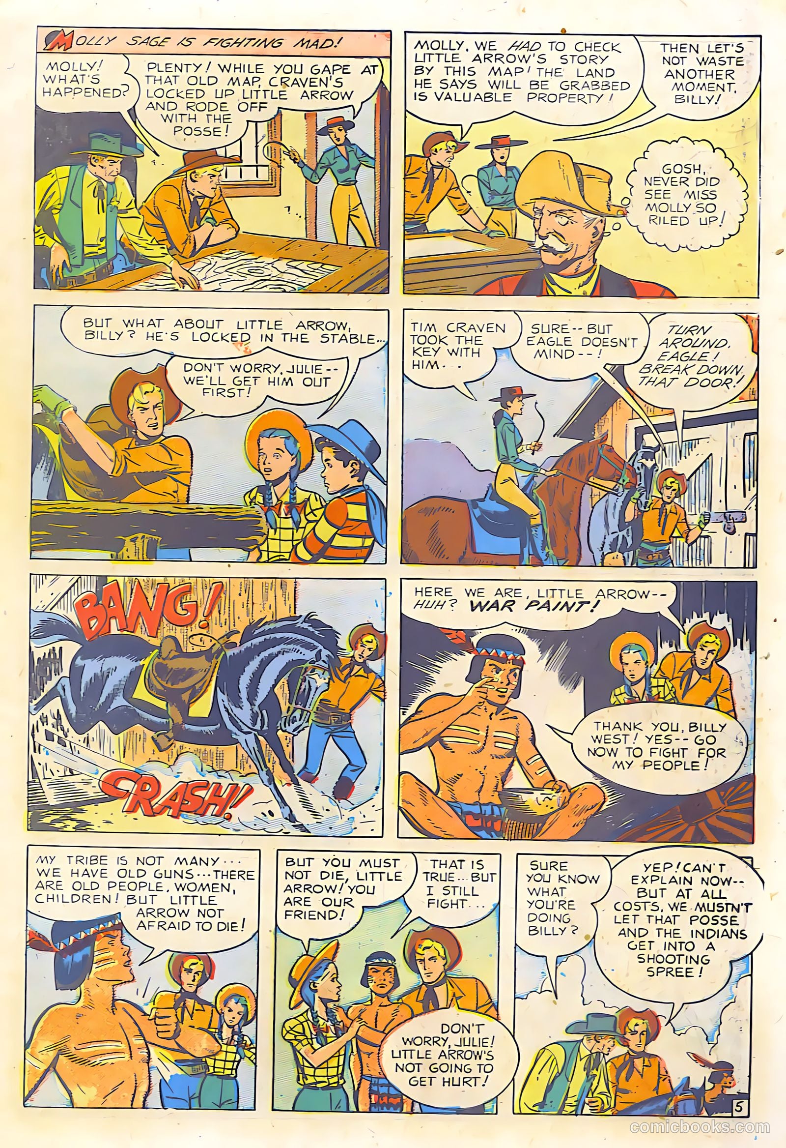 Billy West #6 (1950) — page 7 of 36