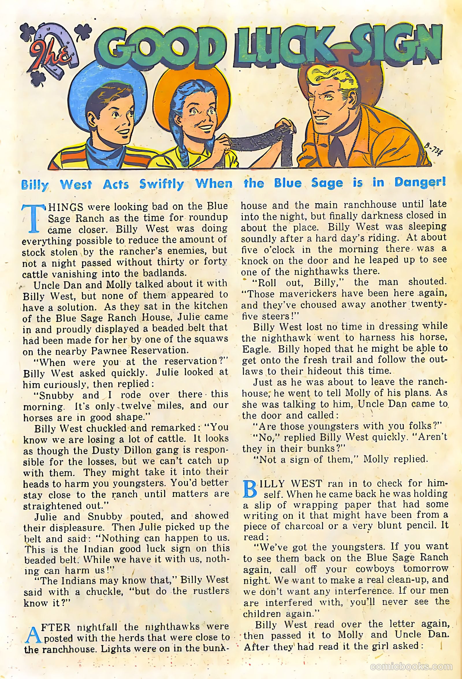 Billy West #6 (1950) — page 20 of 36