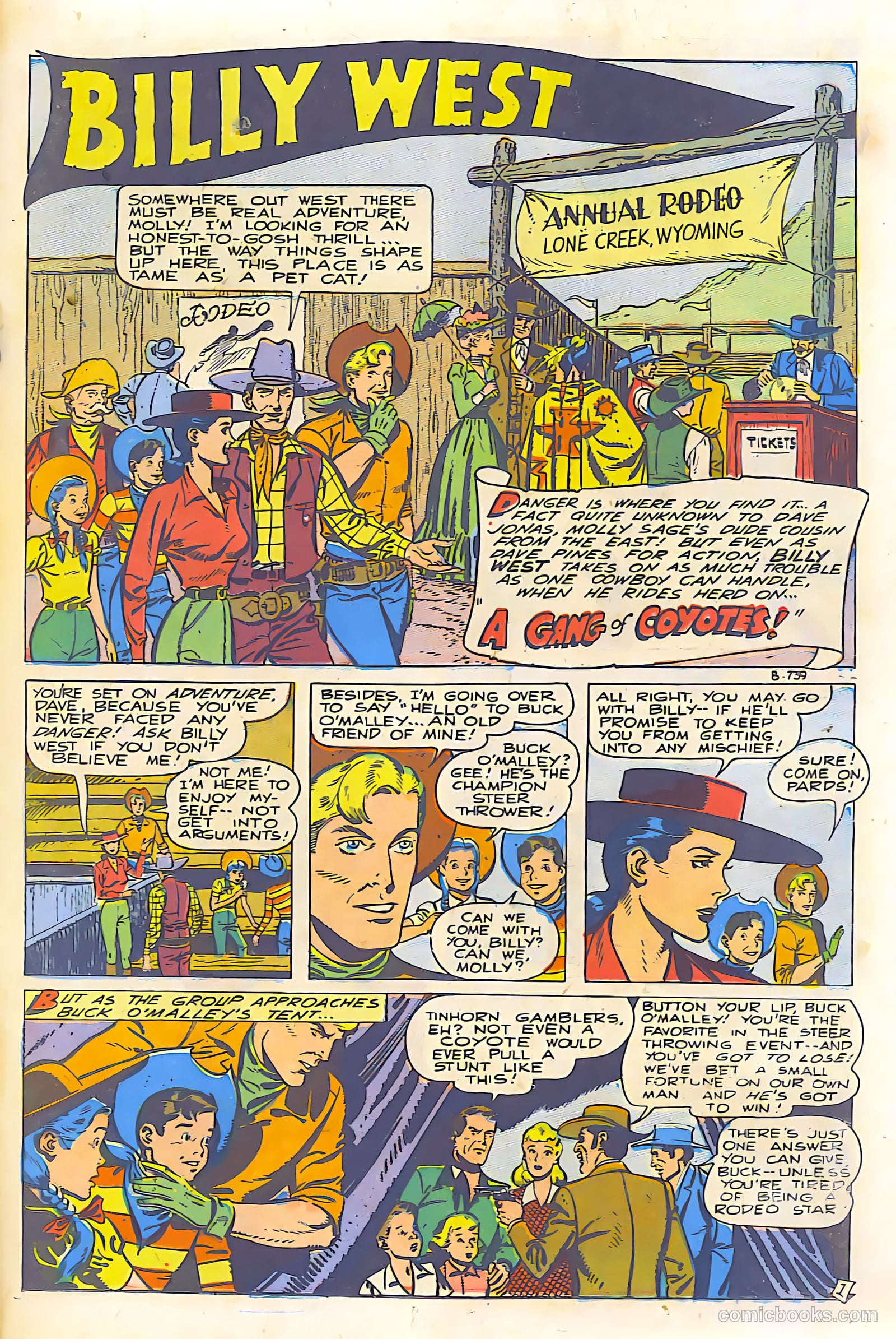 Billy West #6 (1950) — page 23 of 36