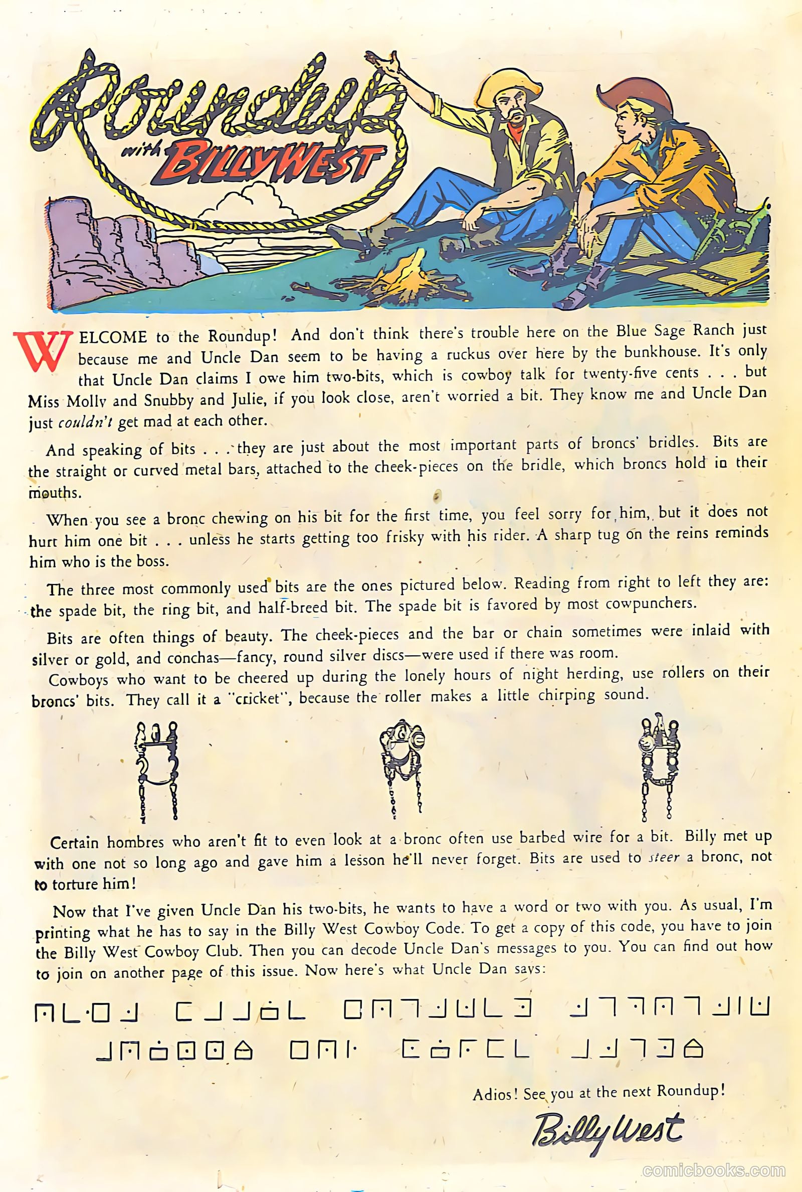 Billy West #6 (1950) — page 26 of 36