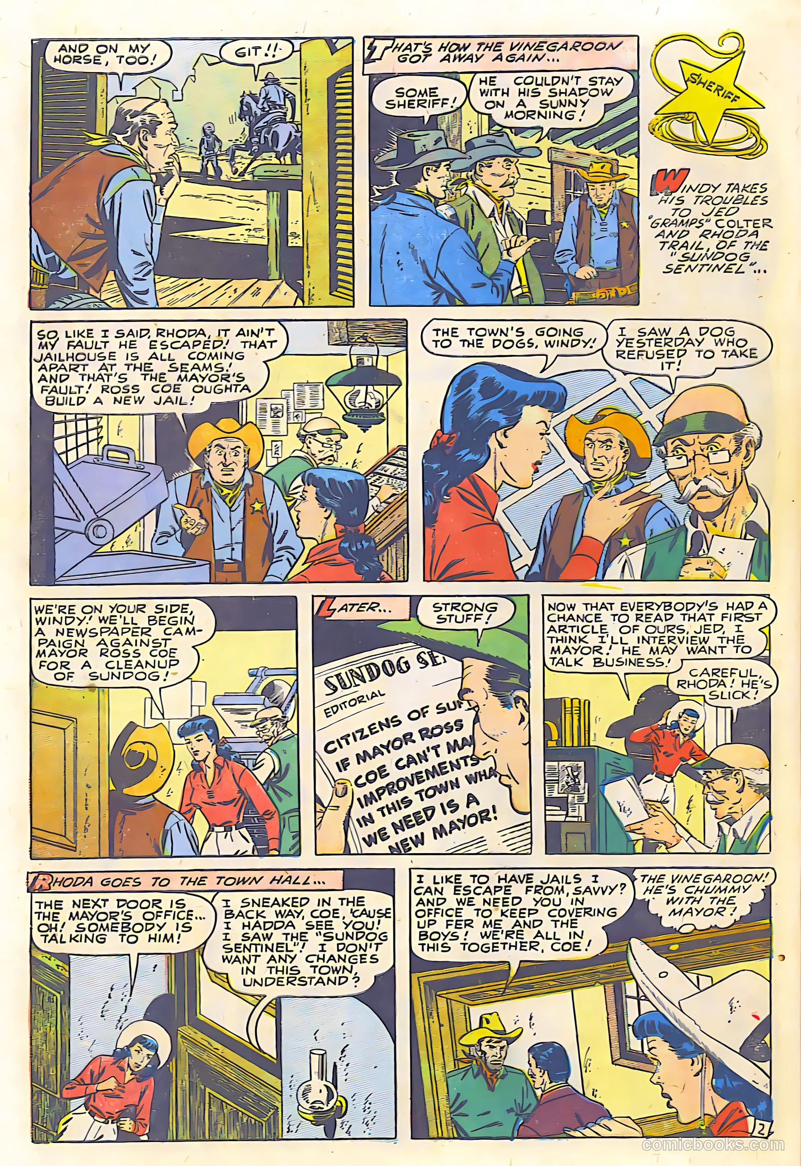 Billy West #6 (1950) — page 28 of 36