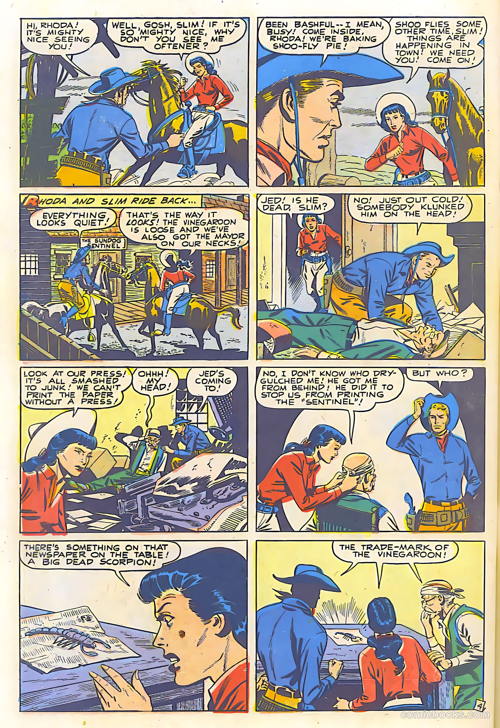 Billy West #6 (1950) — page 30 of 36