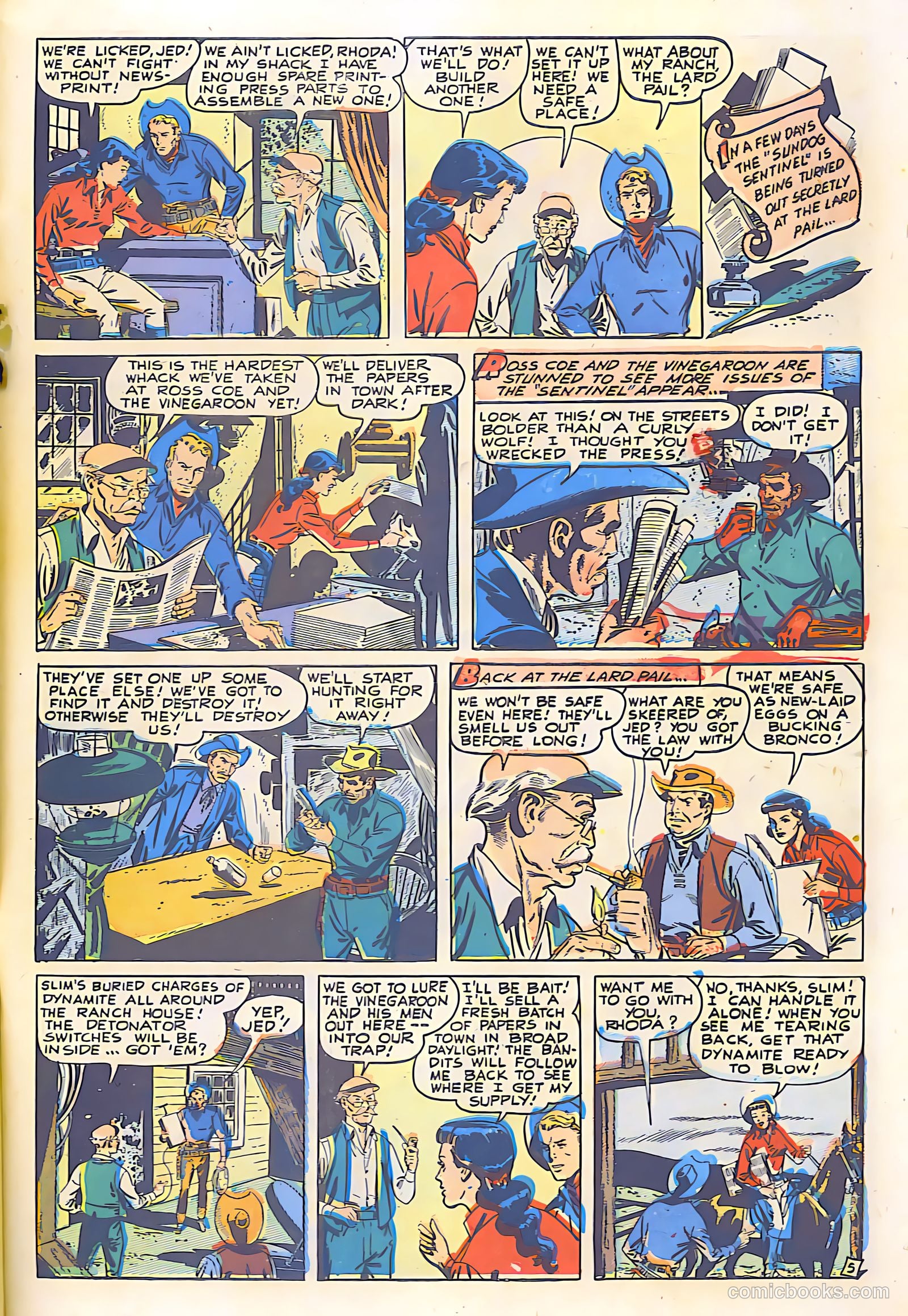 Billy West #6 (1950) — page 31 of 36