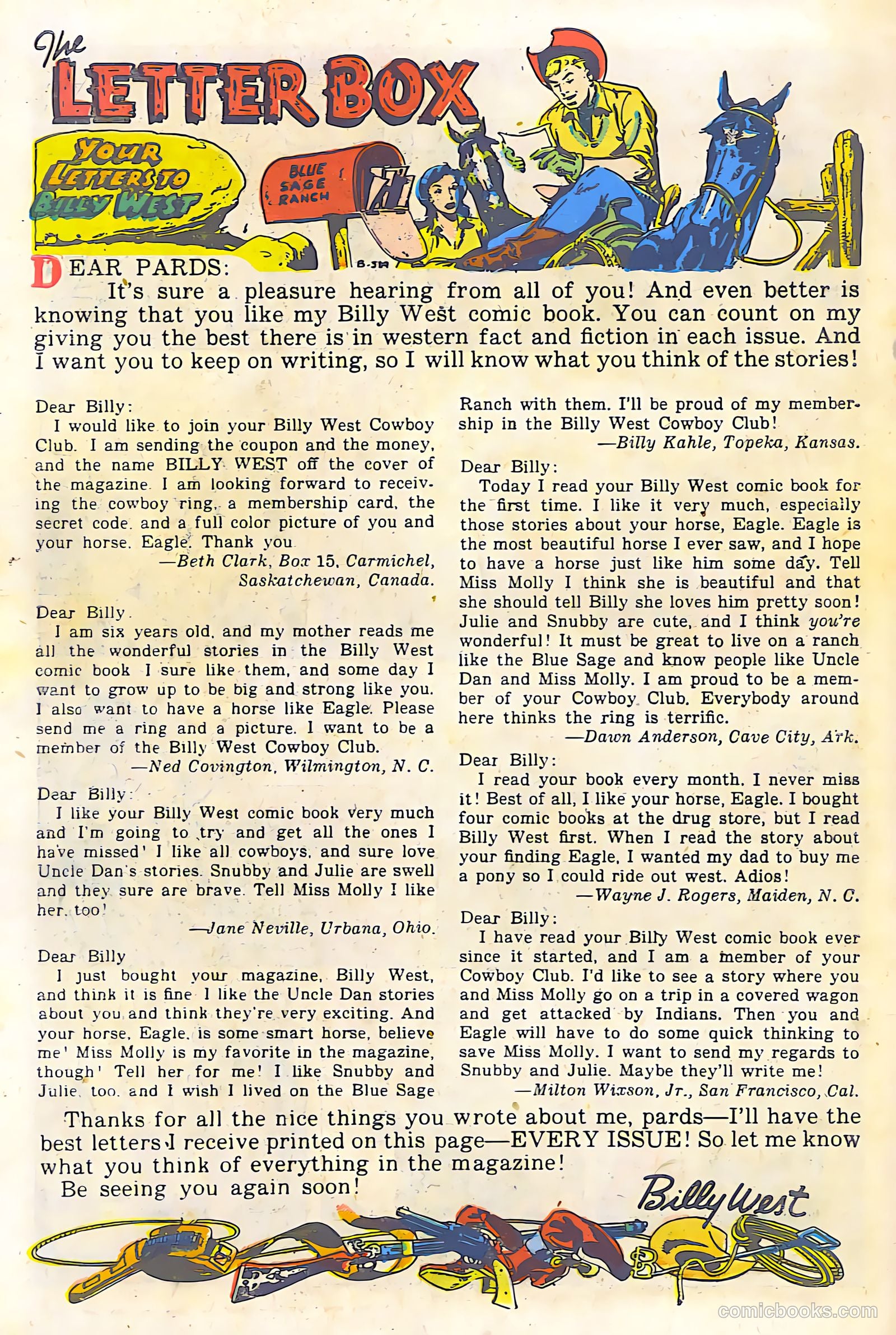 Billy West #6 (1950) — page 34 of 36