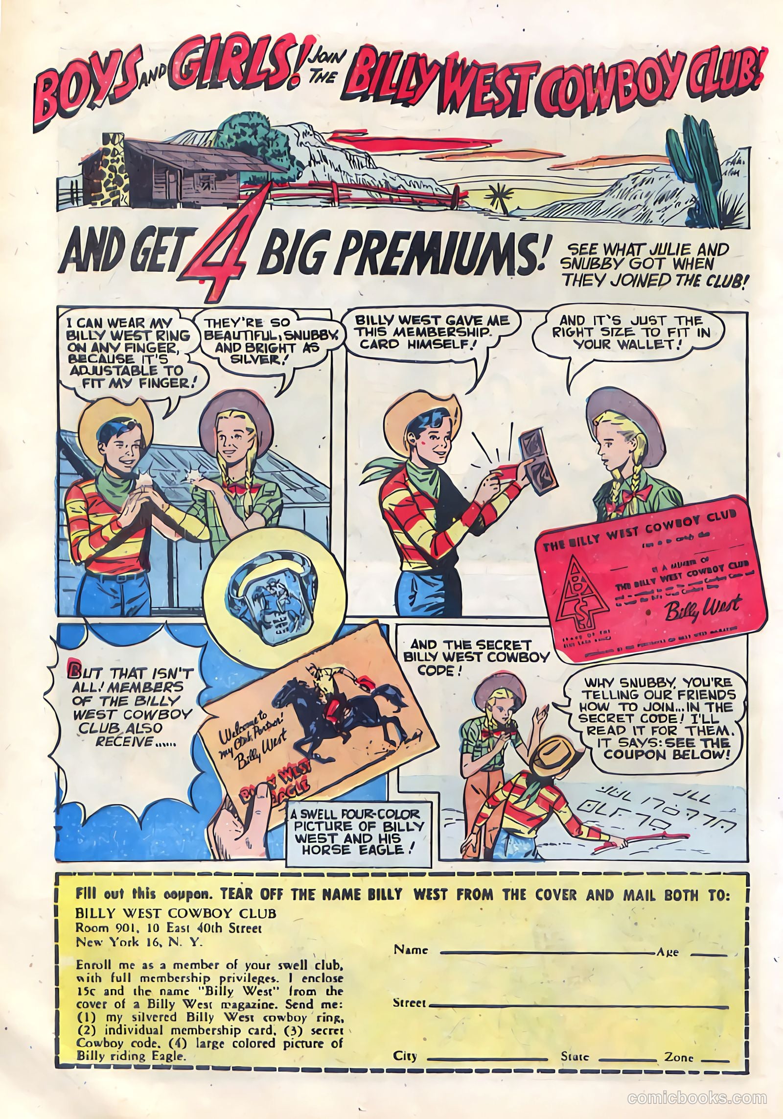 Billy West #7 (1950) — page 22 of 36