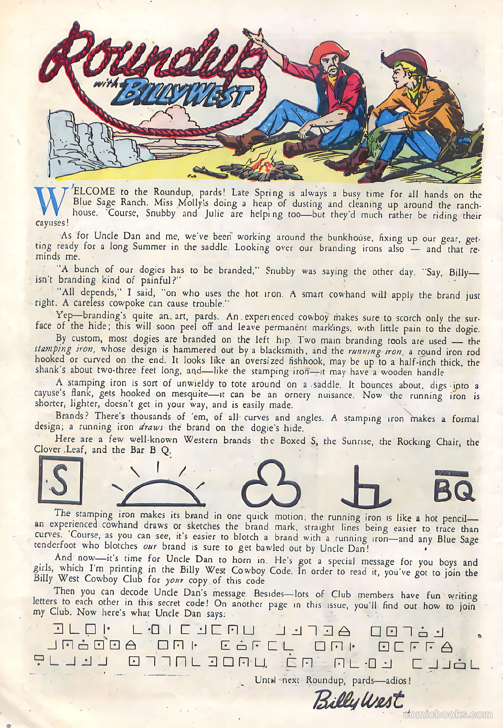 Billy West #7 (1950) — page 30 of 36