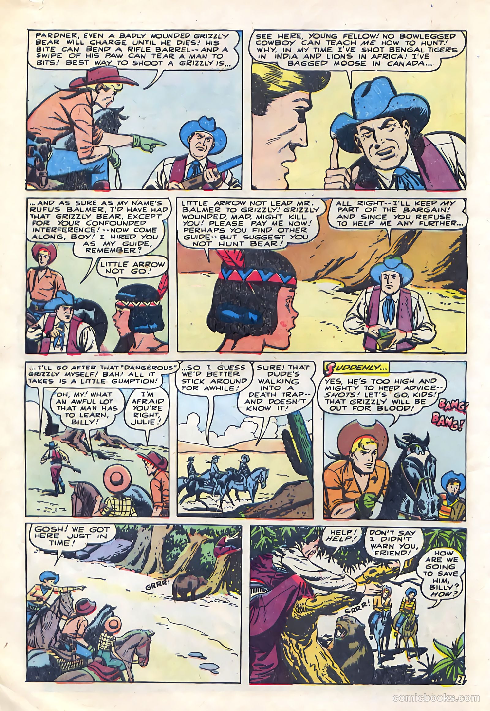 Billy West #7 (1950) — page 32 of 36