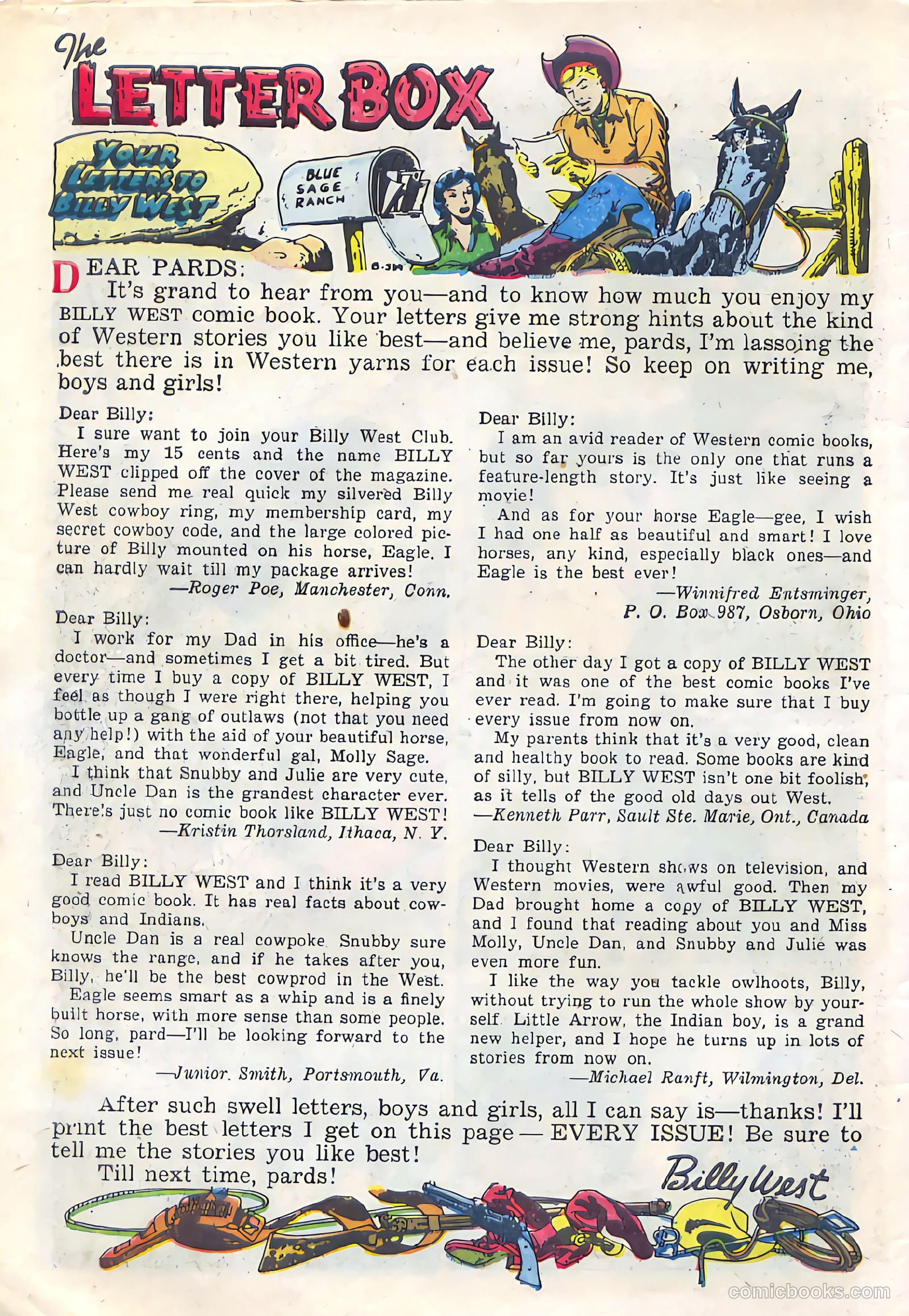 Billy West #7 (1950) — page 34 of 36