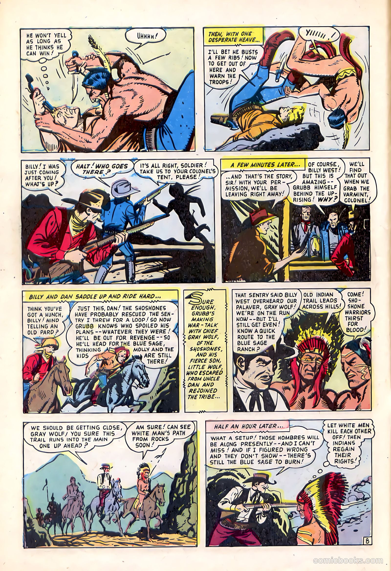 Billy West #8 (1950) — page 10 of 36