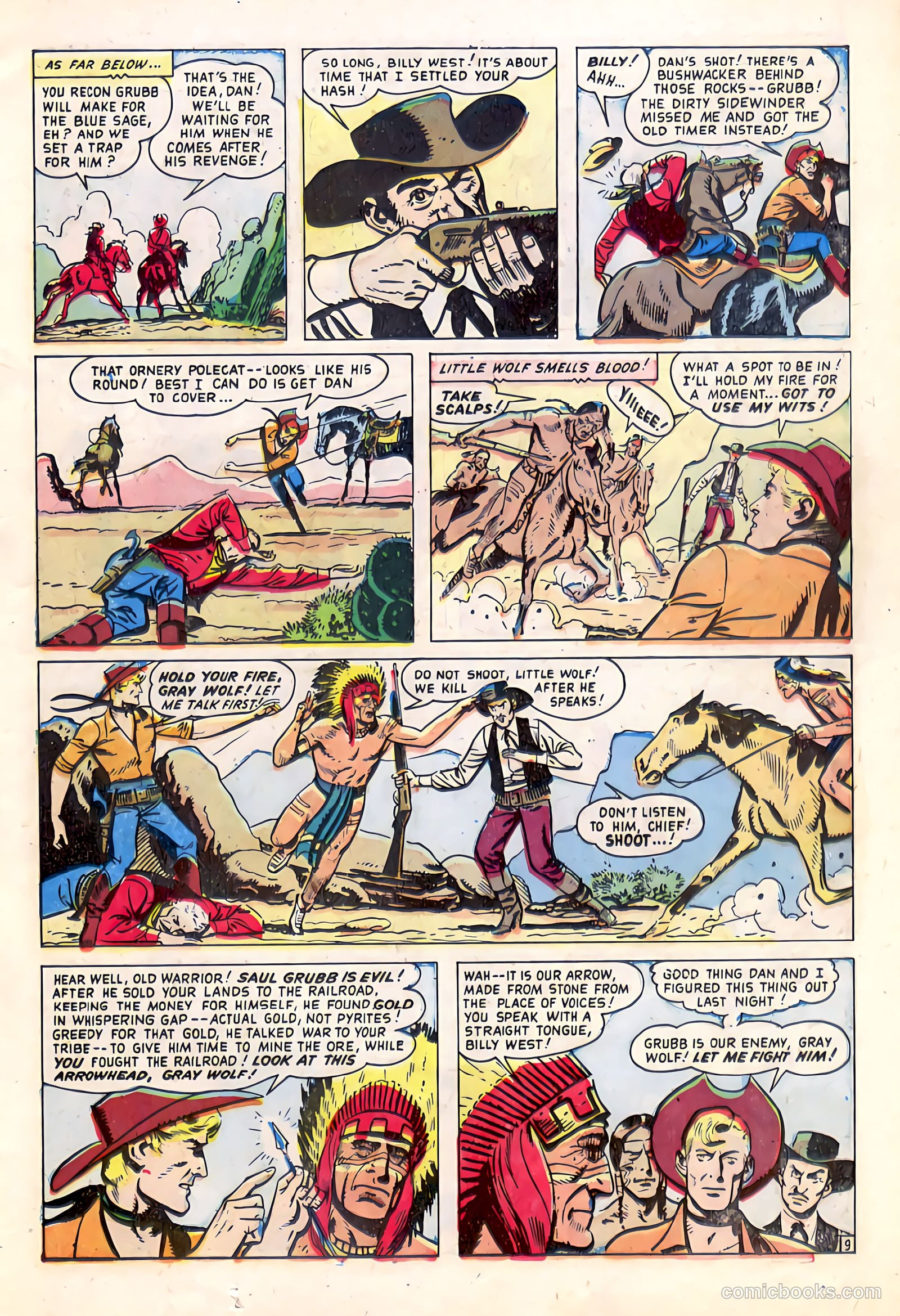 Billy West #8 (1950) — page 11 of 36