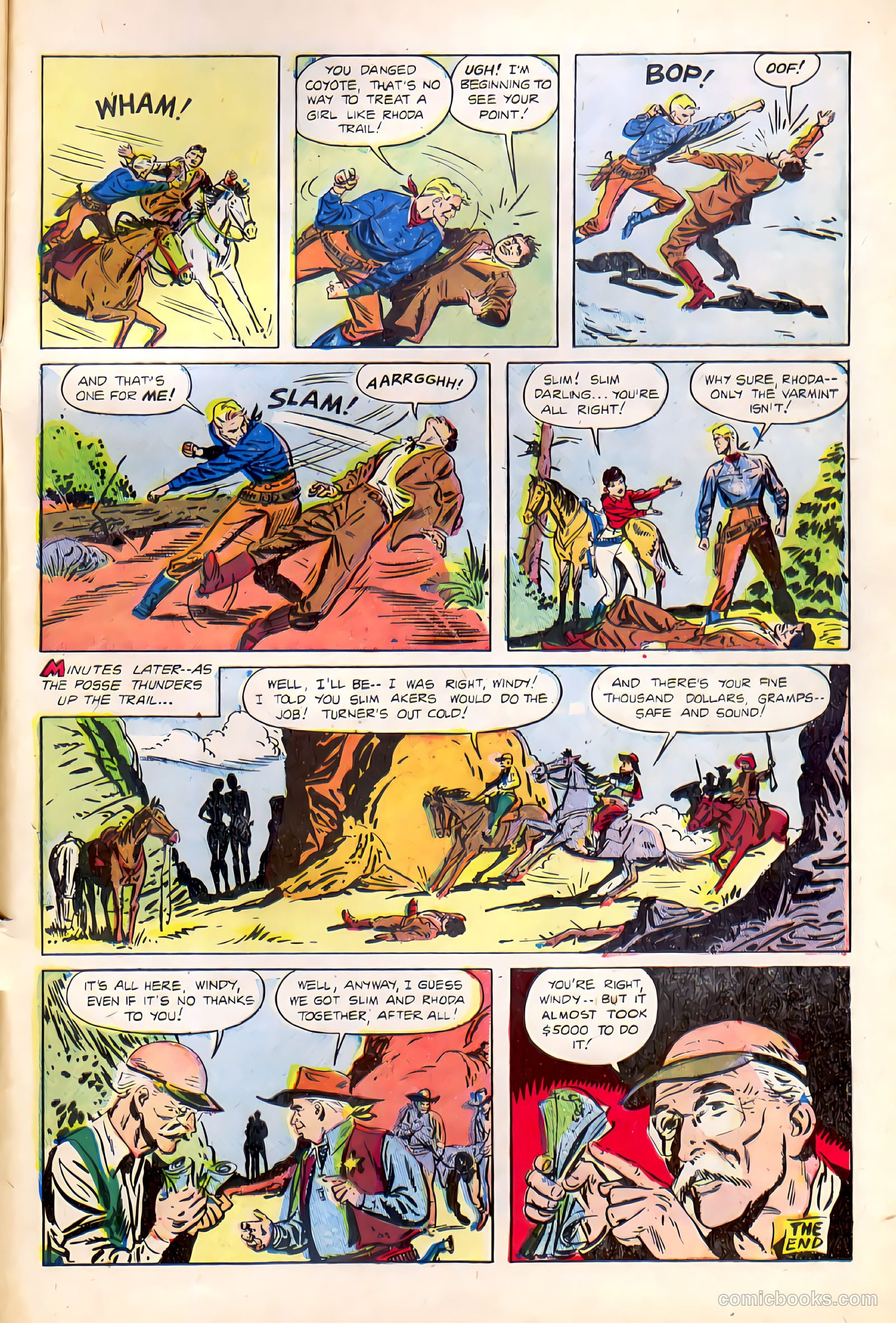 Billy West #8 (1950) — page 33 of 36
