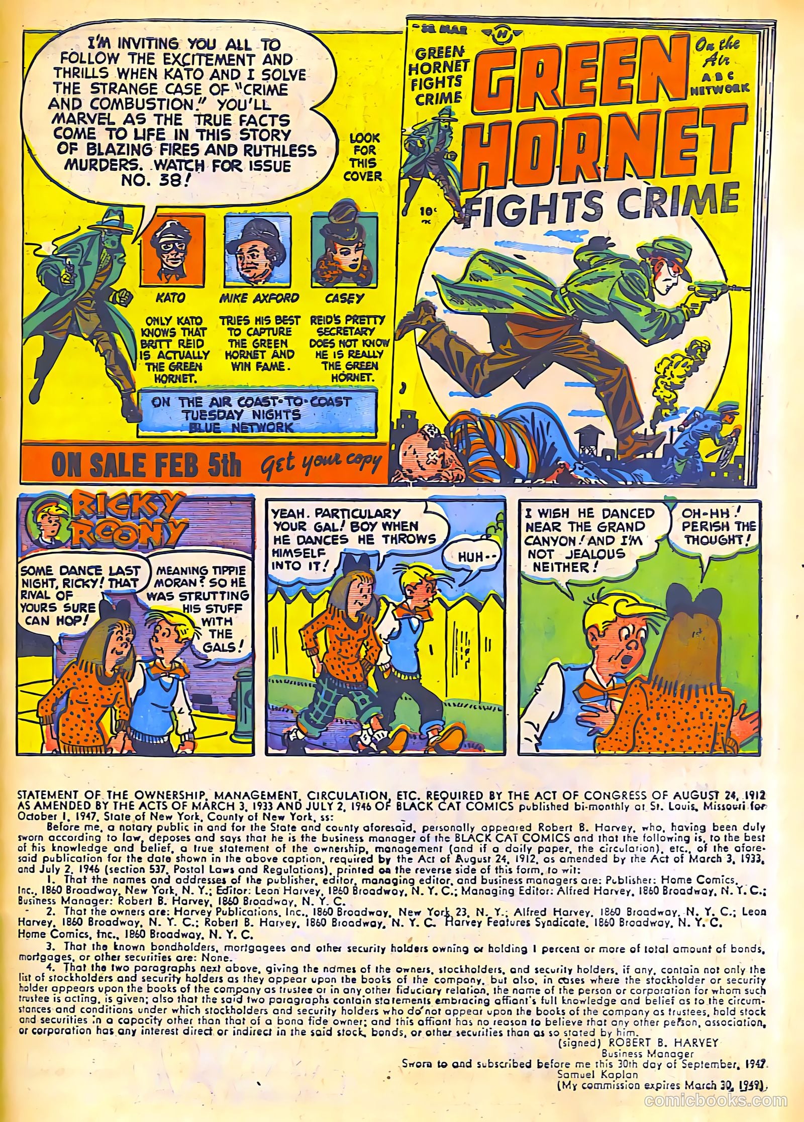 Black Cat Comics #10 (1948) — page 39 of 52