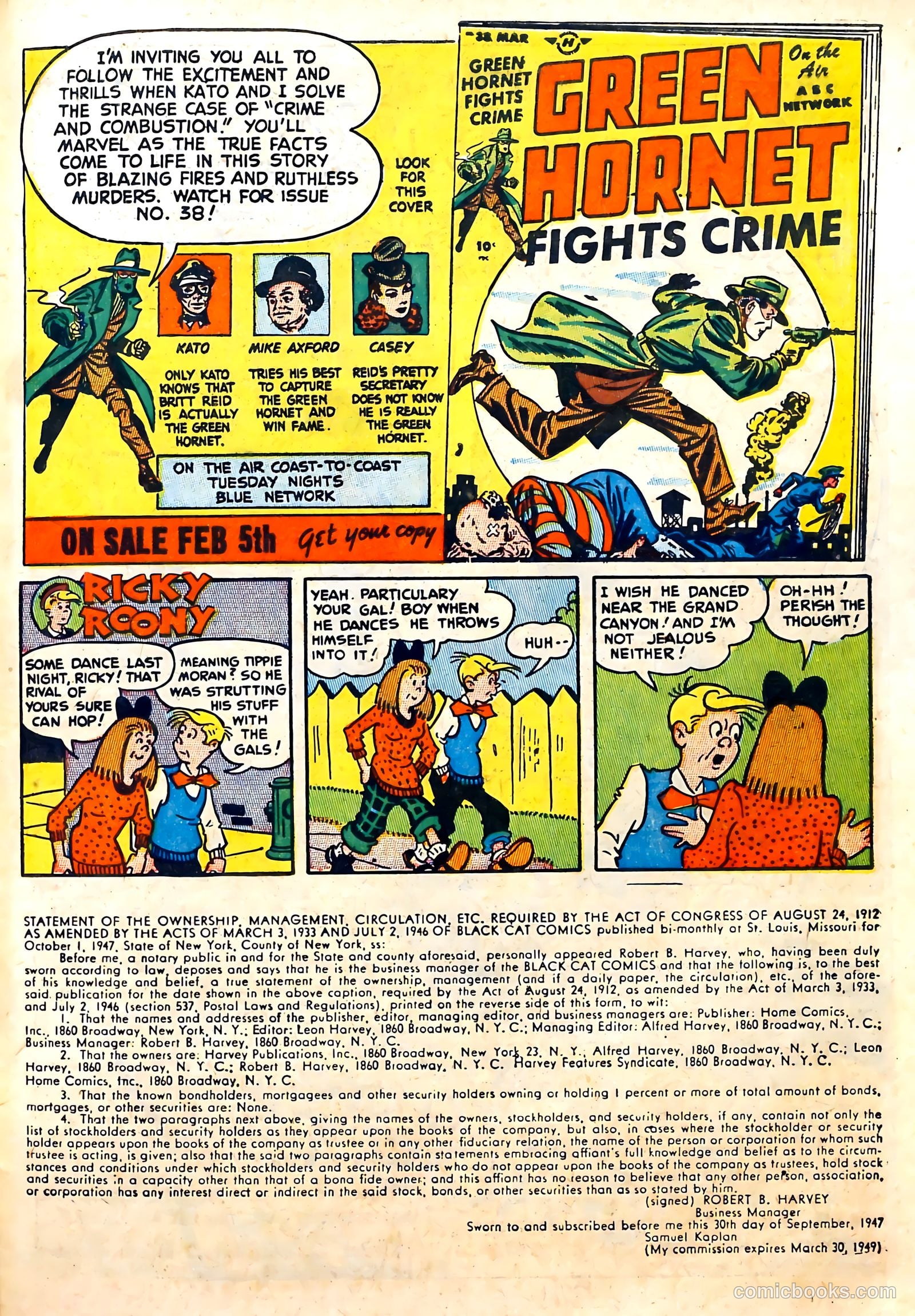 Black Cat #10 (1948) — page 39 of 52