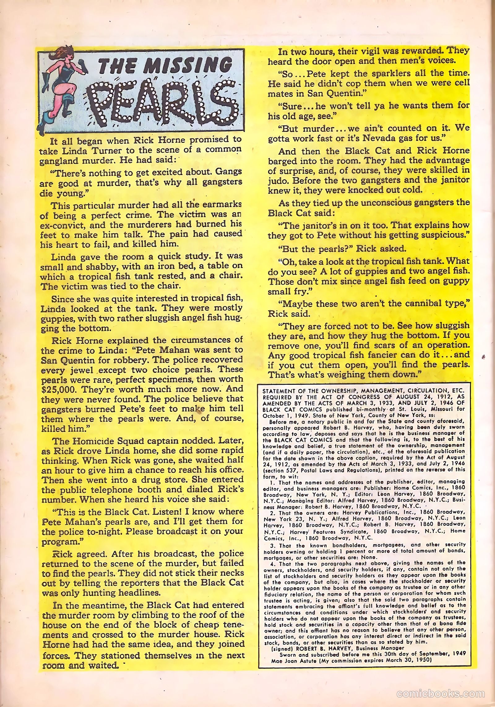 Black Cat #22 (1950) — page 32 of 36