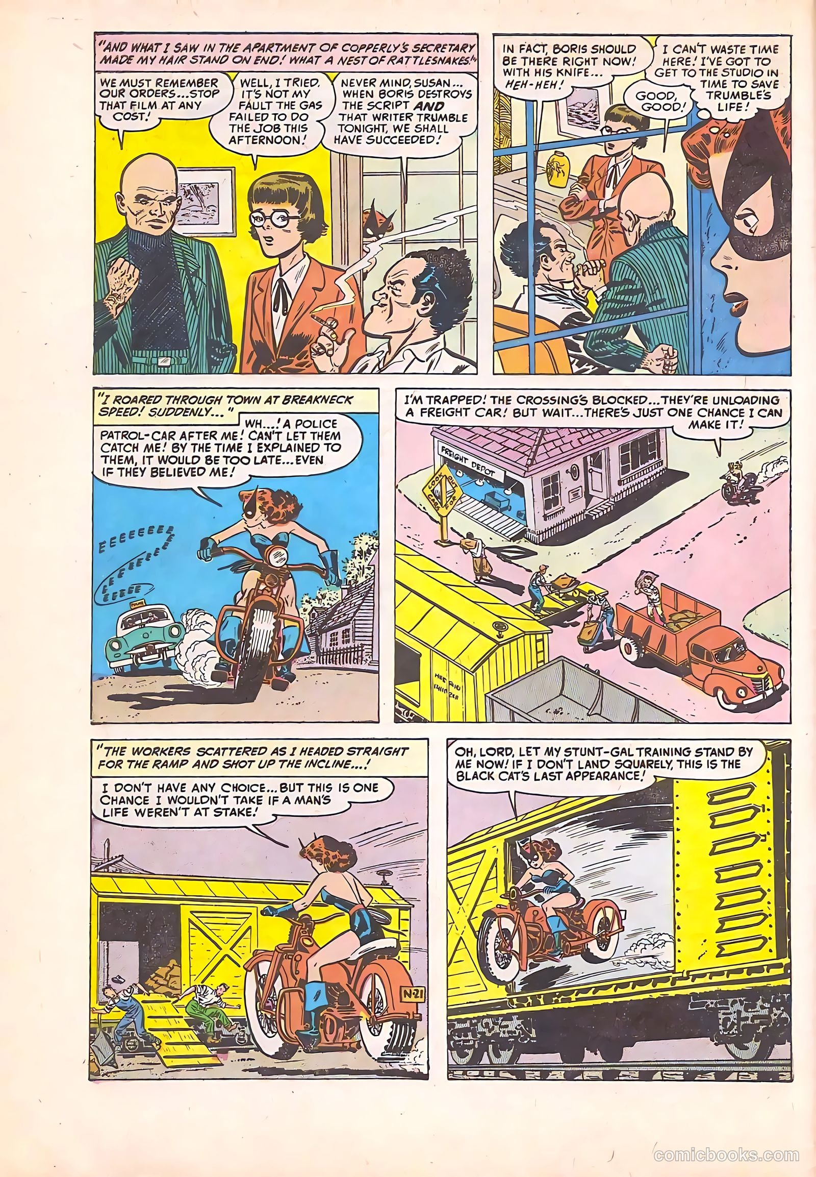 Black Cat Comics #23 (1950) — page 6 of 36
