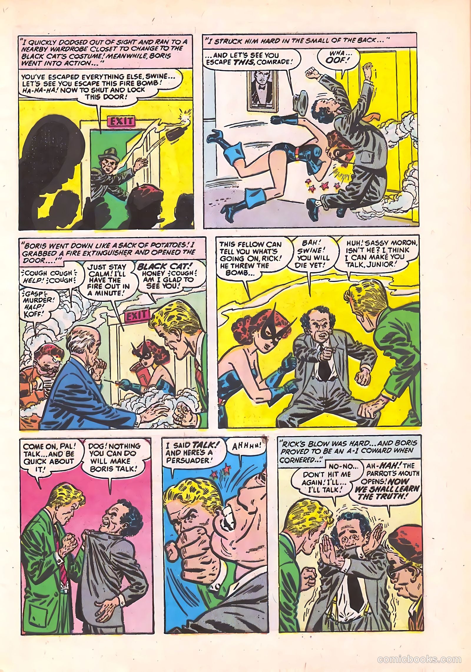 Black Cat Comics #23 (1950) — page 9 of 36