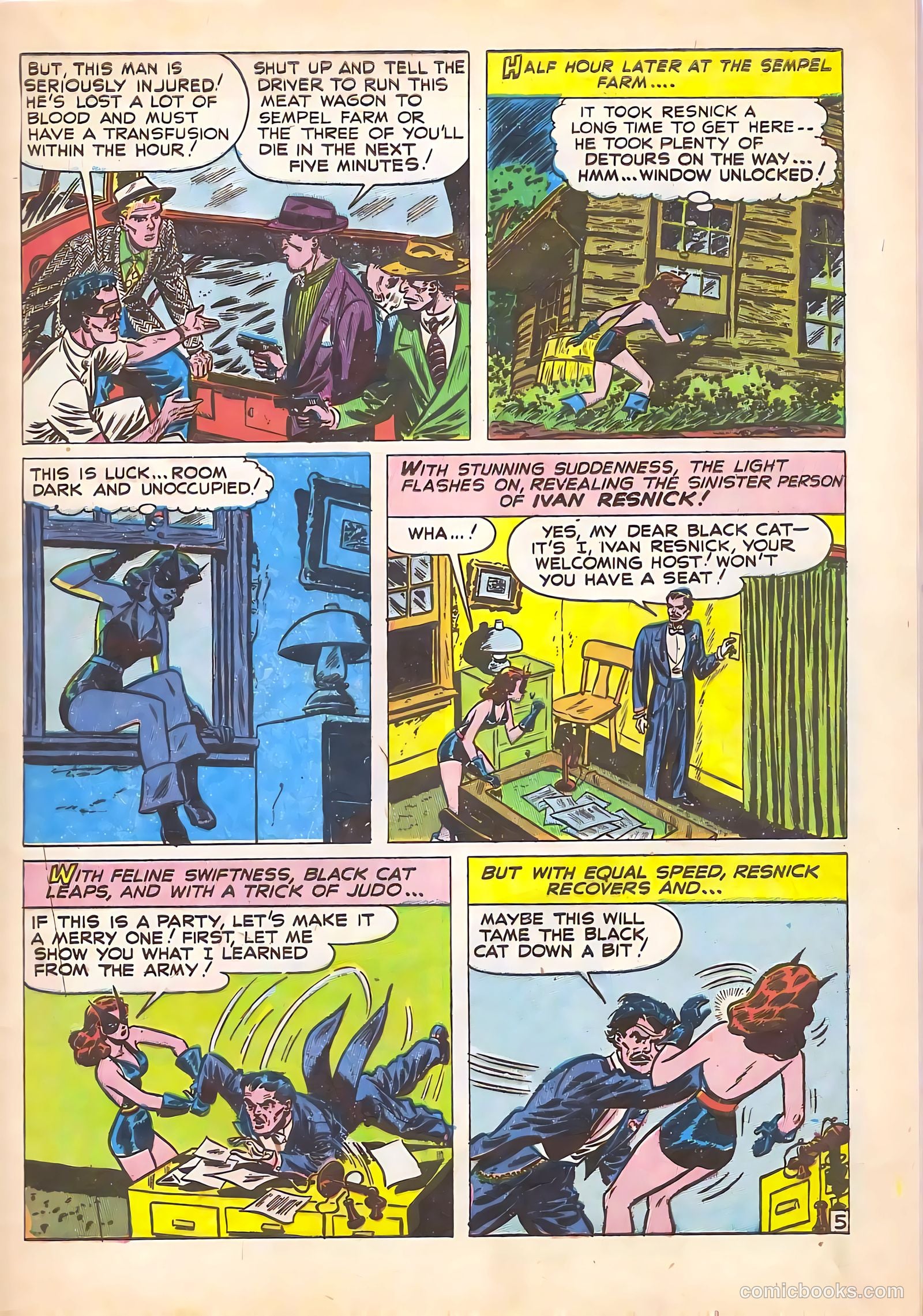 Black Cat Comics #5 (1947) — page 7 of 52