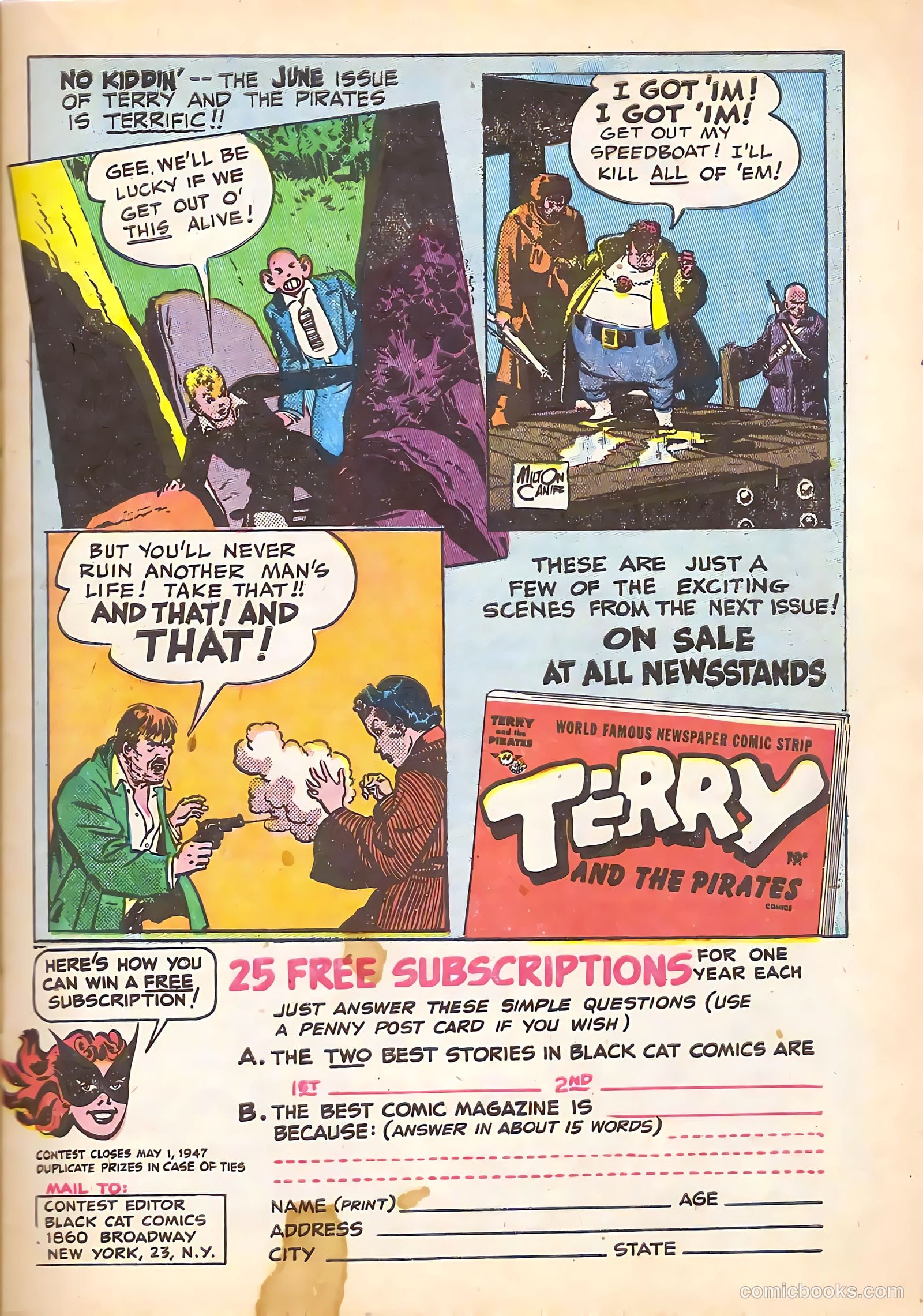 Black Cat Comics #5 (1947) — page 13 of 52