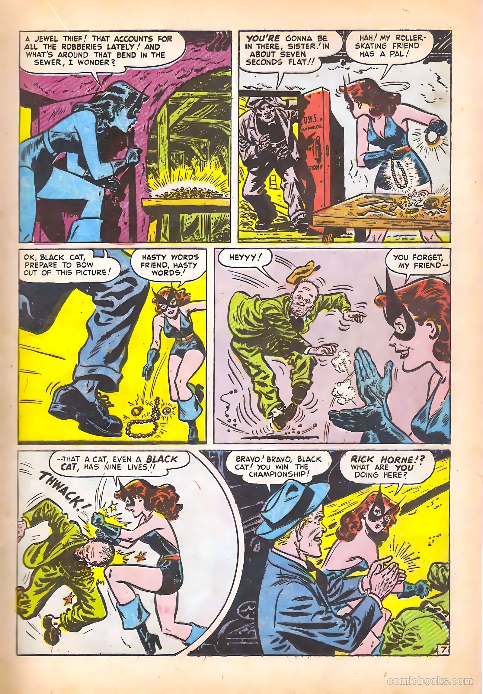 Black Cat Comics #8 (1947) — page 19 of 52