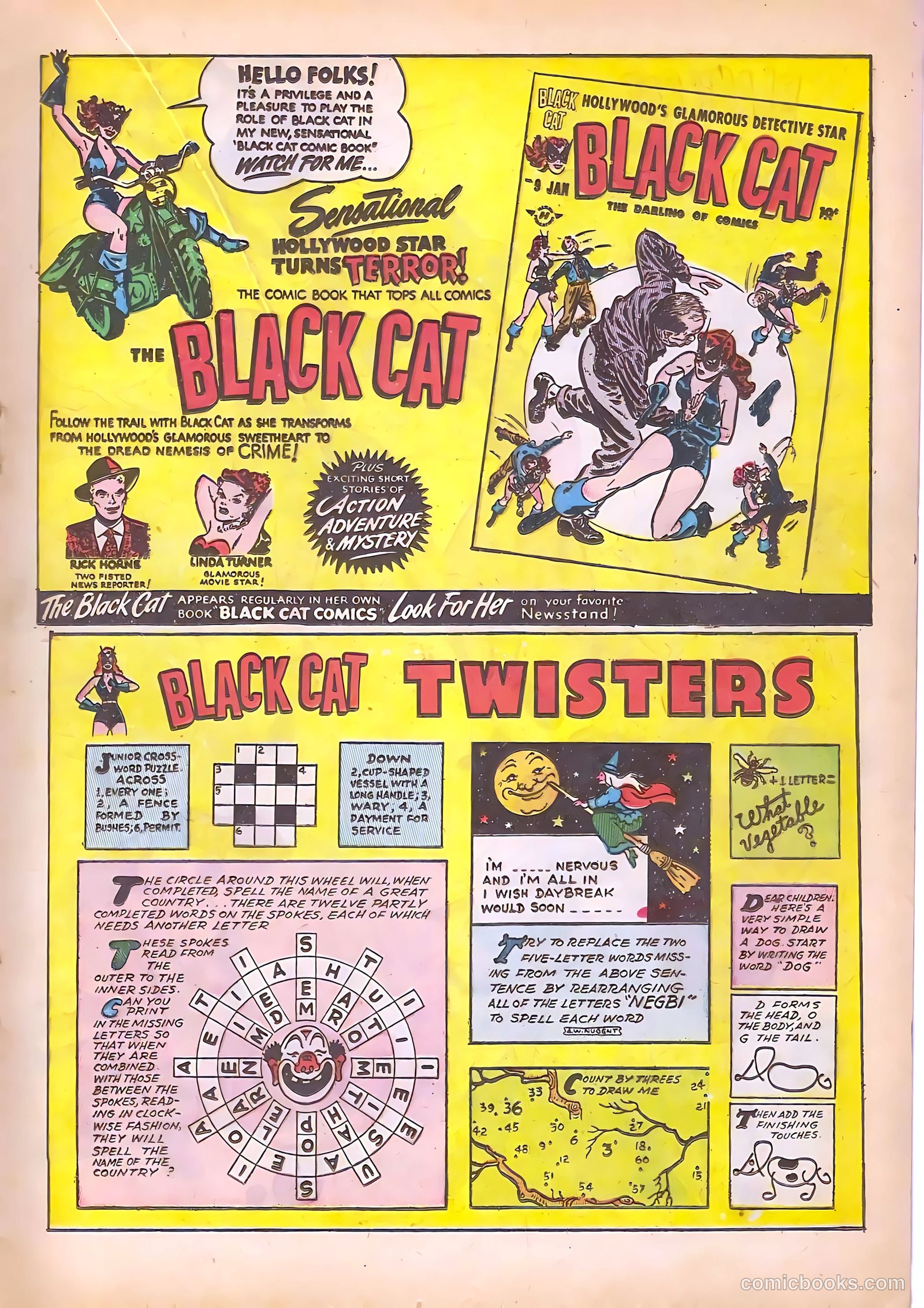 Black Cat Comics #8 (1947) — page 23 of 52