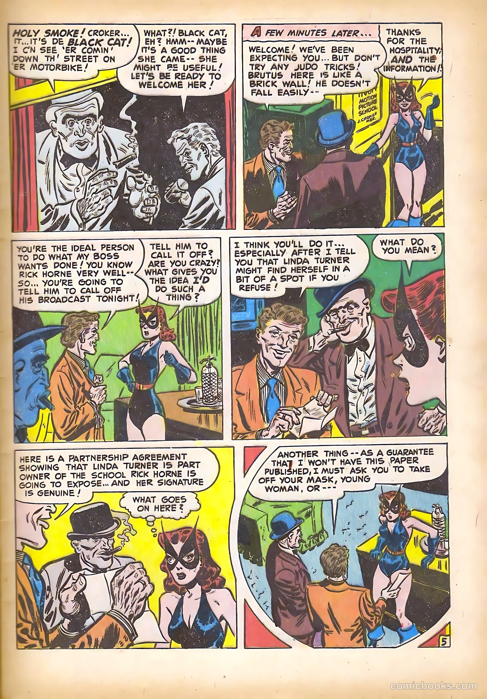 Black Cat Comics #9 (1948) — page 7 of 52
